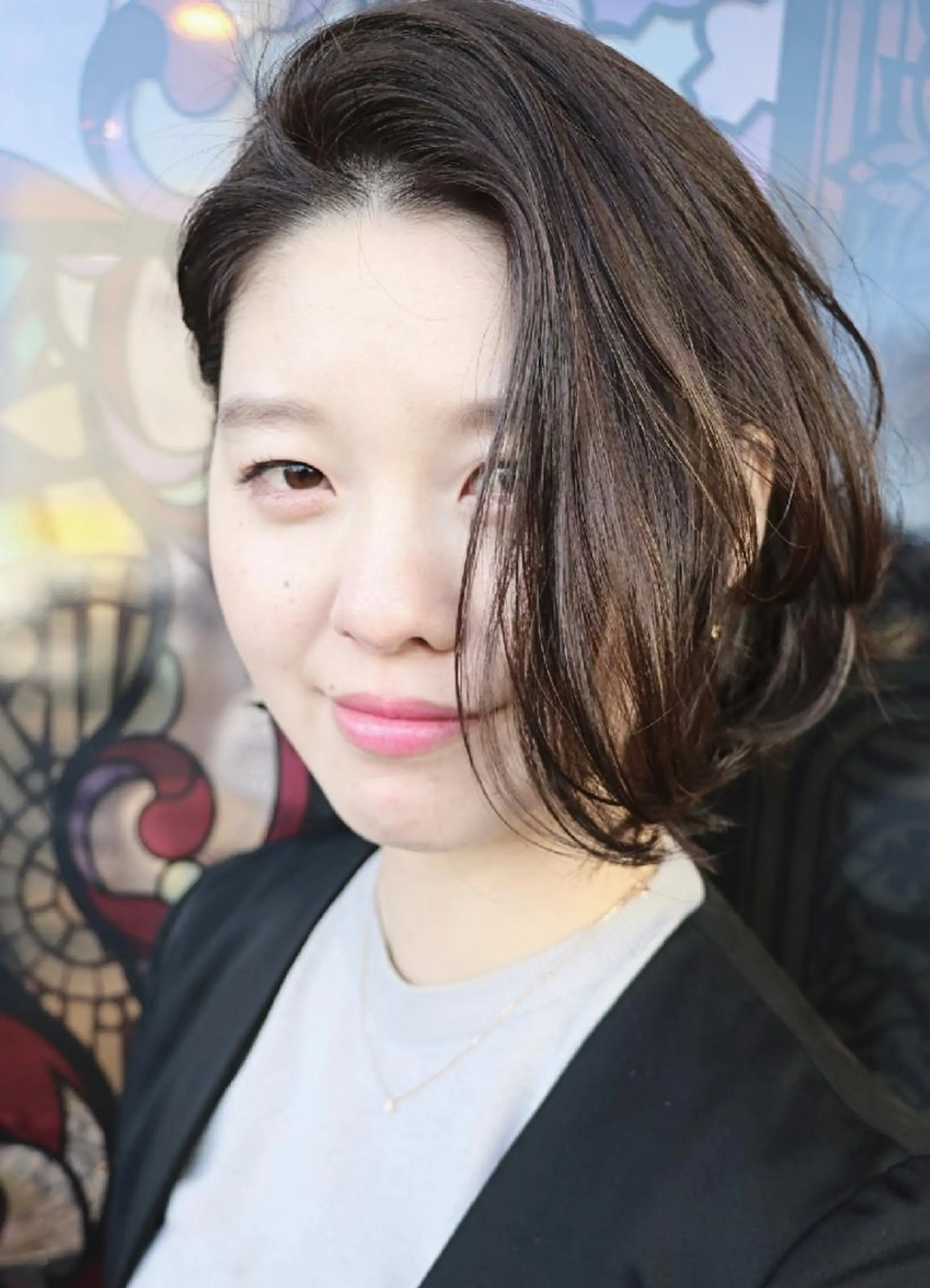 ショート カラー グレージュ LAMP HAIR ランプヘアー所属・徳永 博志のヘアスタイル