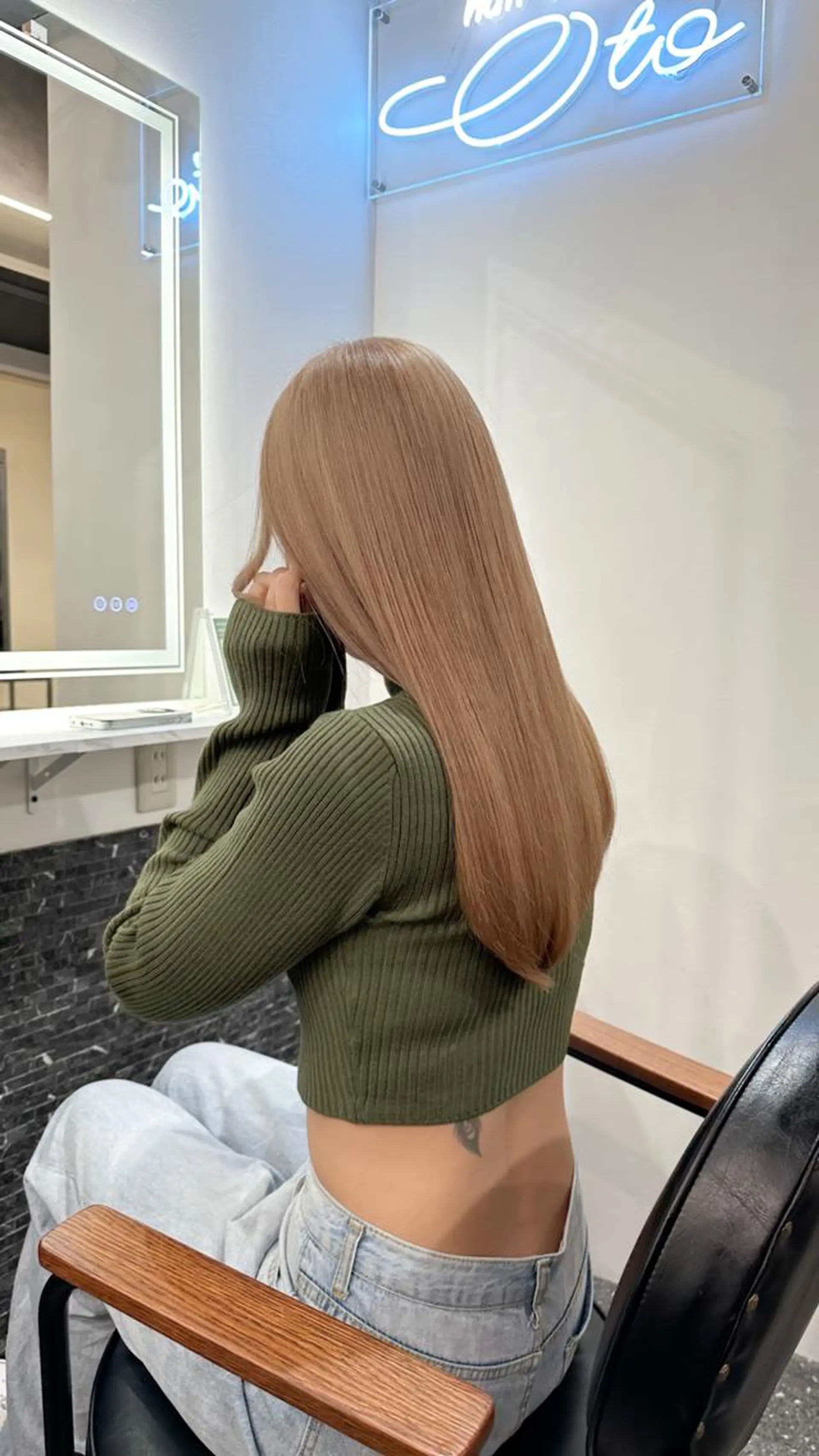 ロング カラー カット ヘアカラー トリートメント 韓国レイヤーカット要 暗透カラー📓吉祥寺のヘアスタイル