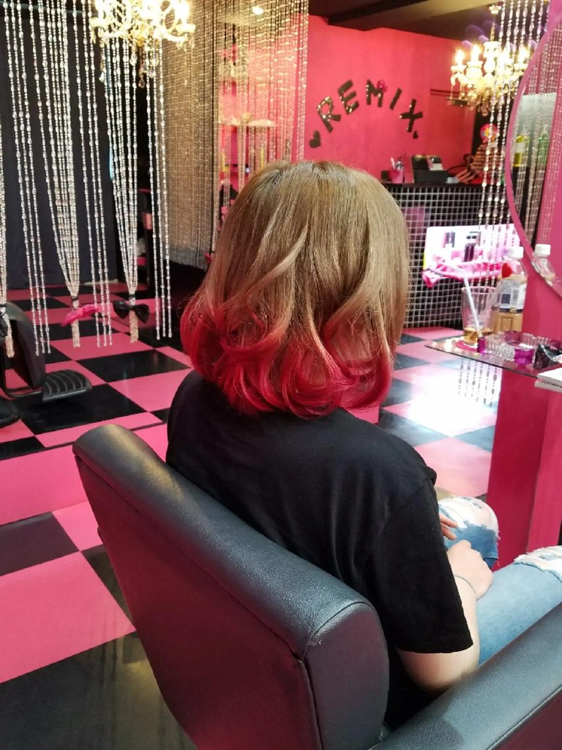 セミロング カラー ブリーチ ダブルカラー グラデーションカラー REMIX　by　  Love　hairのヘアスタイル