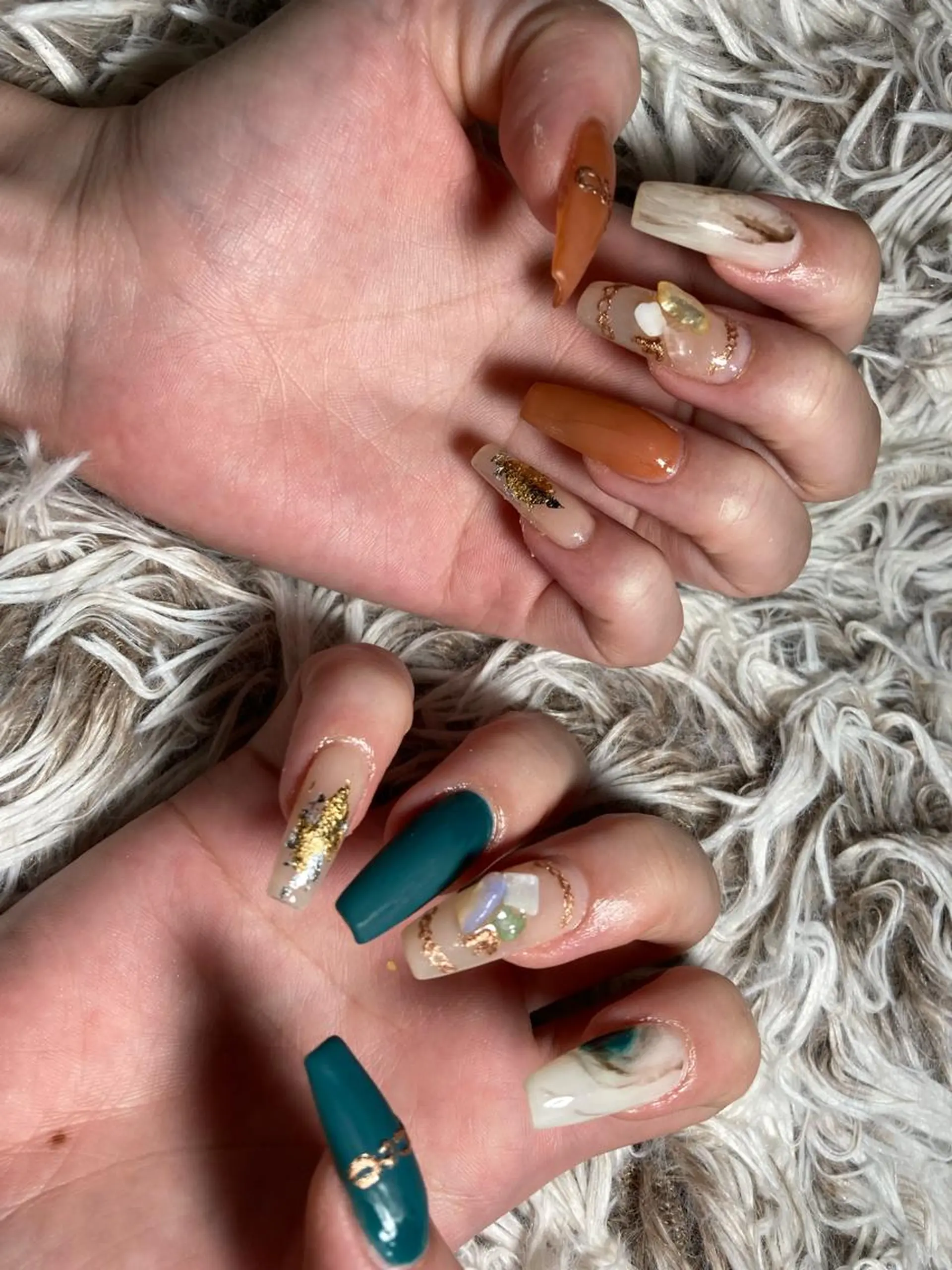 ロング ネイル ハンドネイル ✴︎ Delightのネイルデザイン