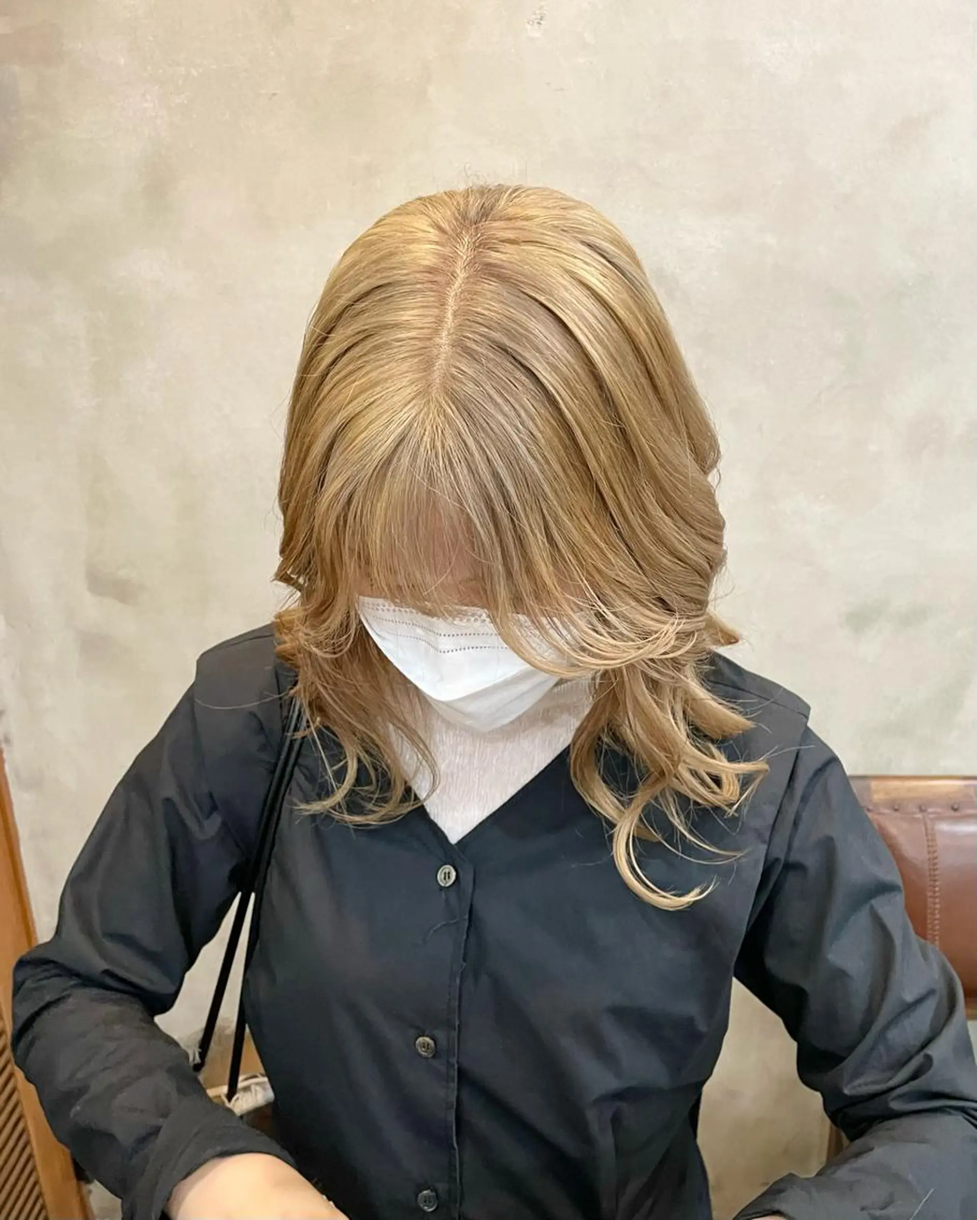 セミロング カラー ヘアアレンジ カット ヘアカラー トリートメント 【ピンク/韓国ヘア/ ヘアセット】亜海のヘアスタイル