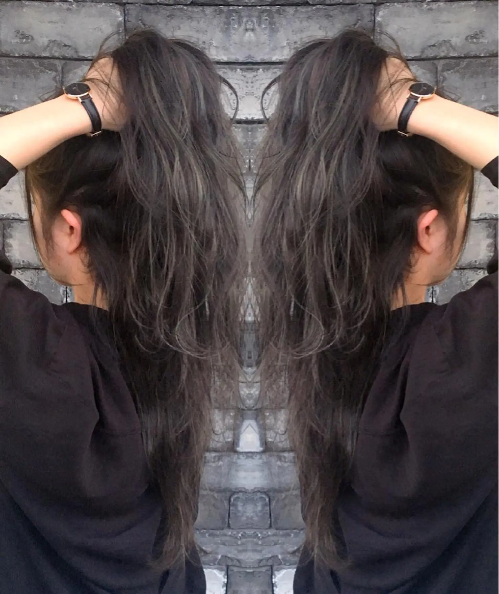 ロング 3Dハイライト 外国人風カラー ハイライト ヘアカラー トリートメント ヘアセット ❤️千葉県代表❤️ 店長❤️柿本翔一朗のヘアスタイル