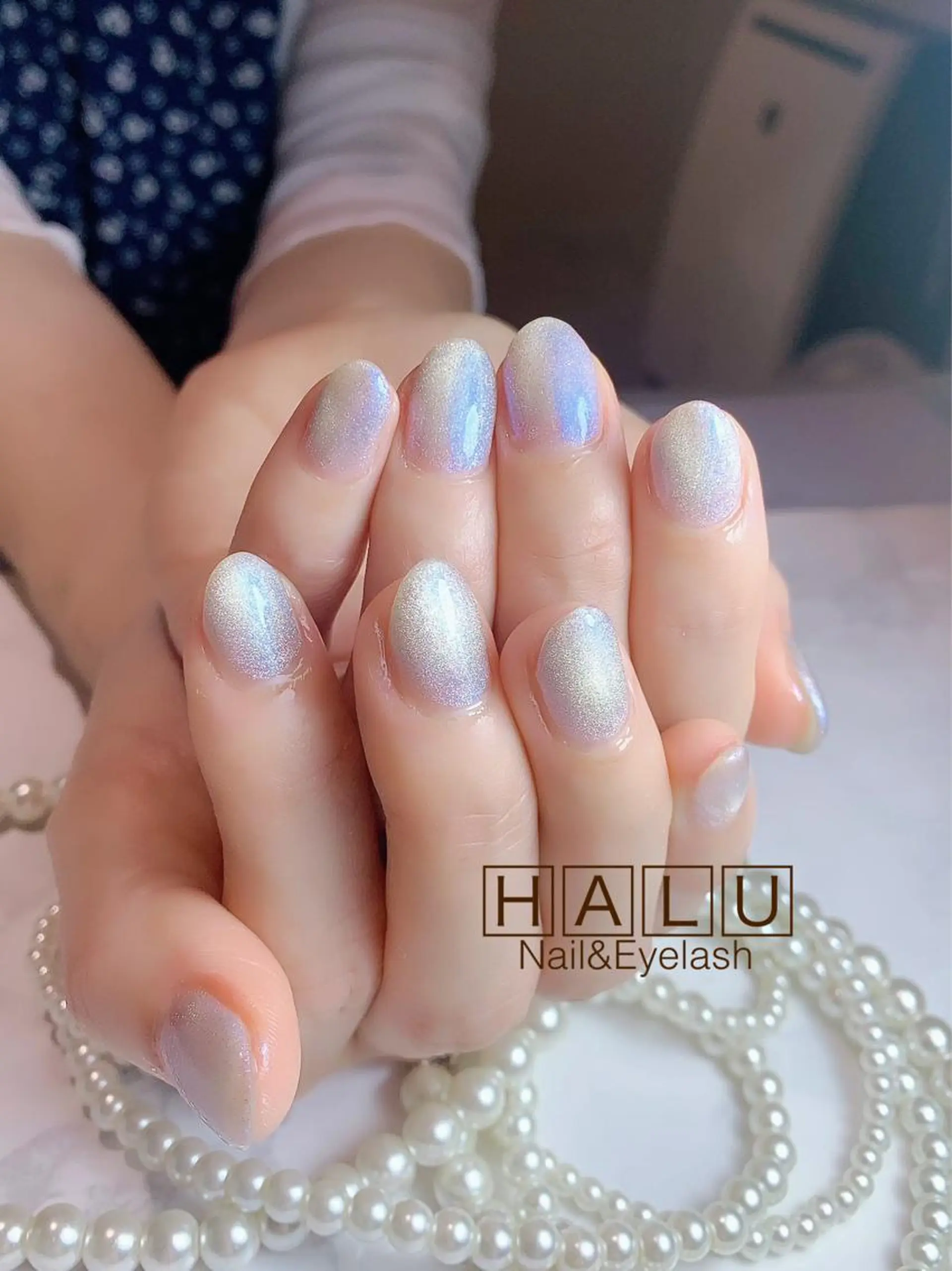 ネイル ブルー HALU ハルのネイルデザイン