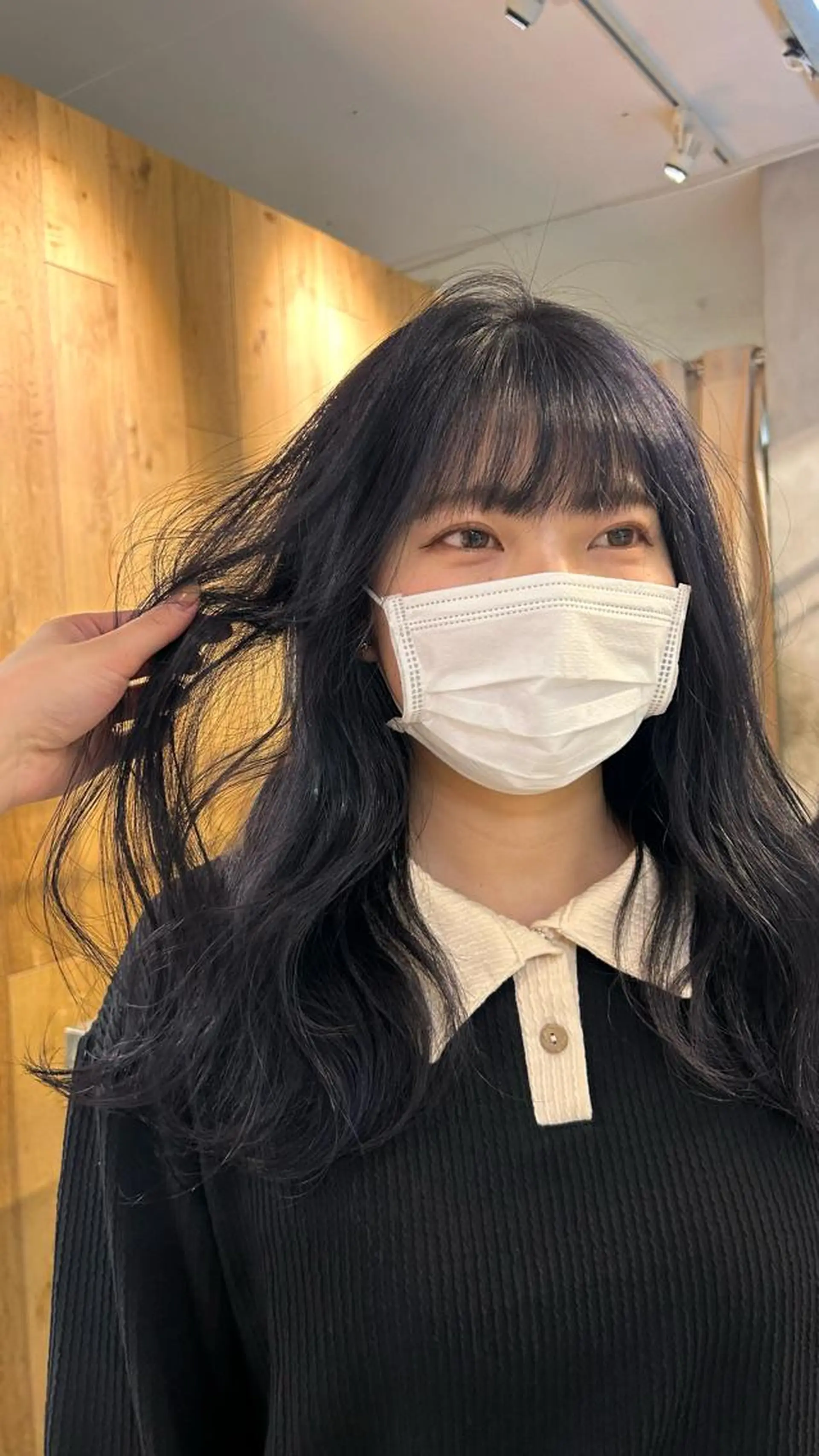 セミロング カラー ヘアカラー トリートメント じゅわっと暖色カラー 🍊Moemiのヘアスタイル