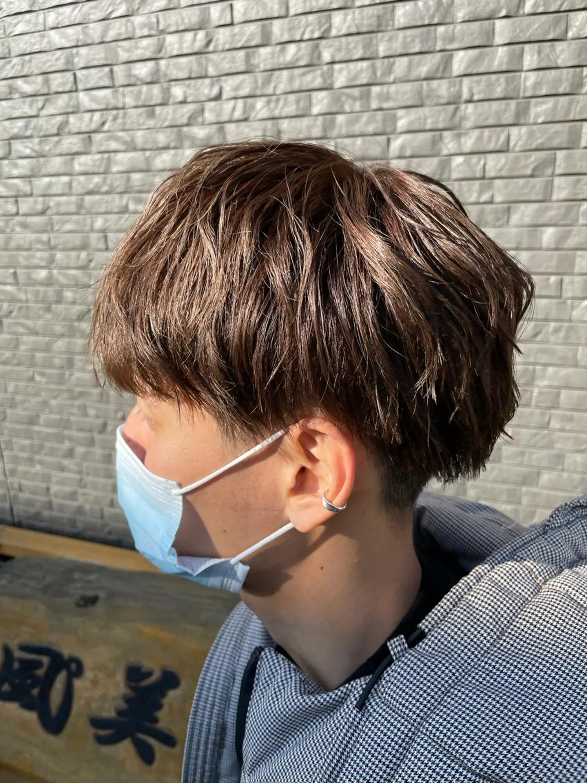 ショート カラー メンズ ベージュカラー ブラウンカラー ブラウンベージュ 透明感カラー デザインカラー🏝️ 須賀汐音のヘアスタイル