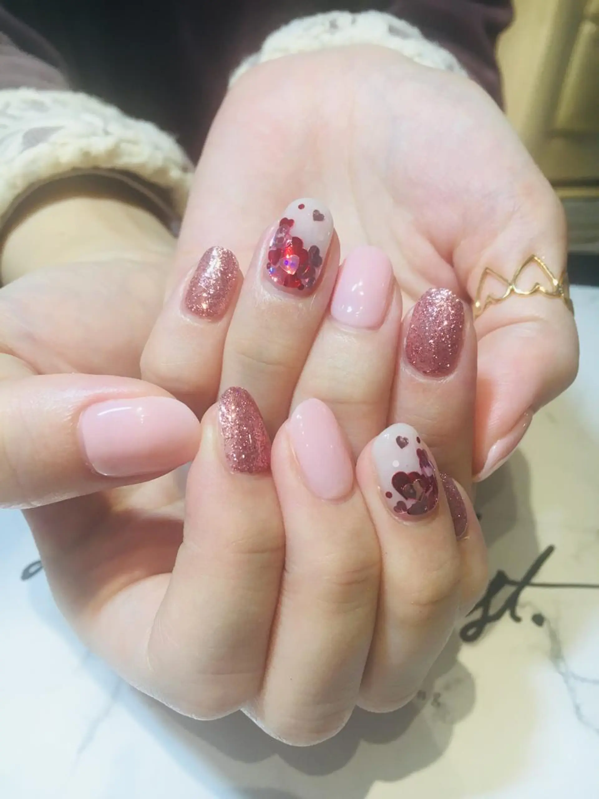 ネイル 持ち込み ハンドネイル LOVE NAIL 💕Sonoのネイルデザイン