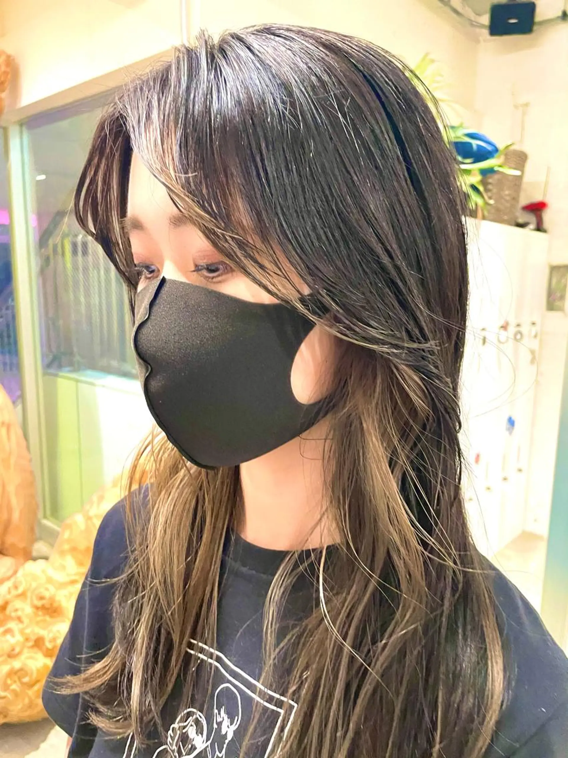 ロング レイヤーカット コスメパーマ 佐藤　諒のヘアスタイル