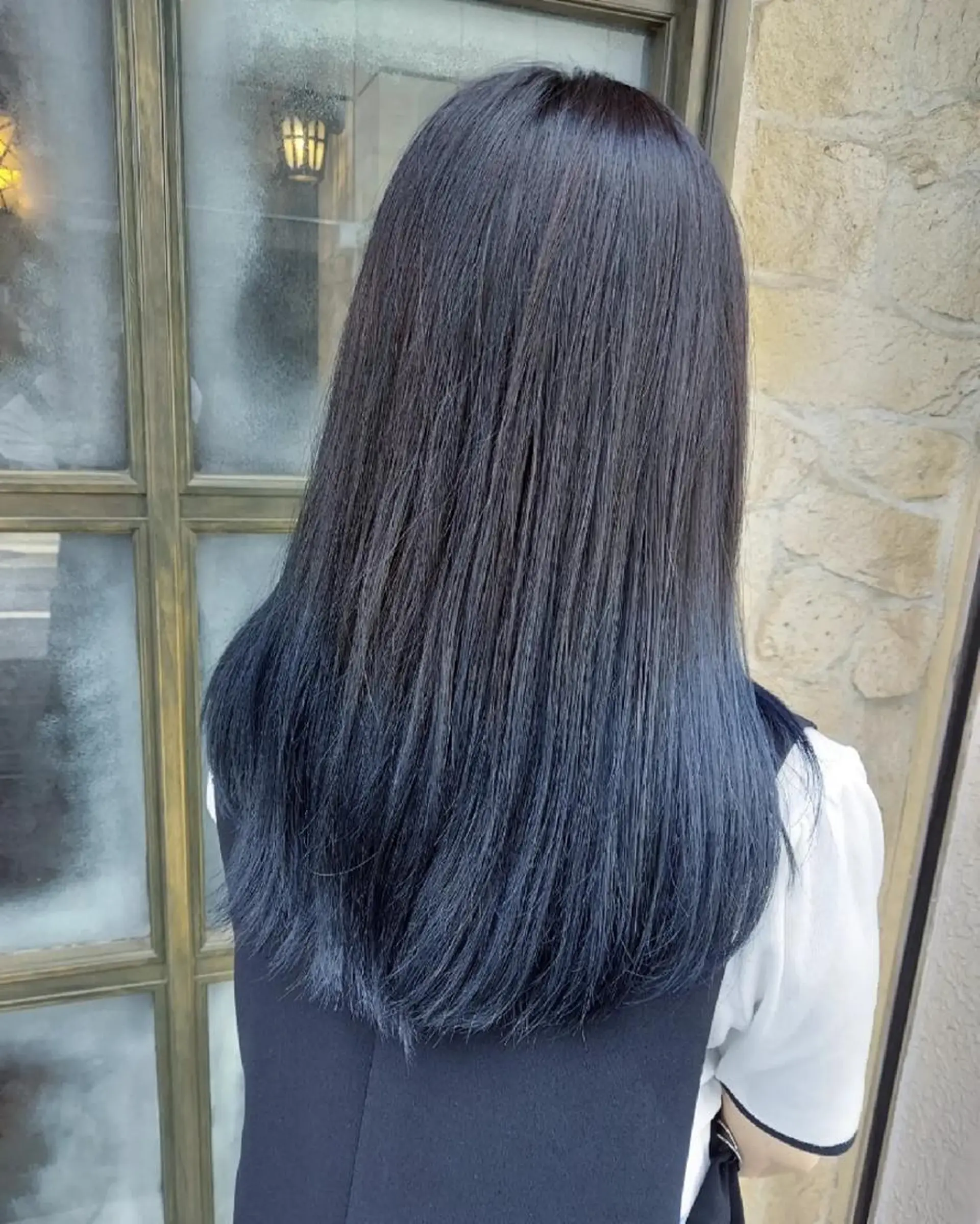 ロング カラー ブルーカラー ヘアカラー トリートメント grow上野御徒町【グロウ】所属・ブリーチ・ハイトーン 特化🎉内山のヘアスタイル