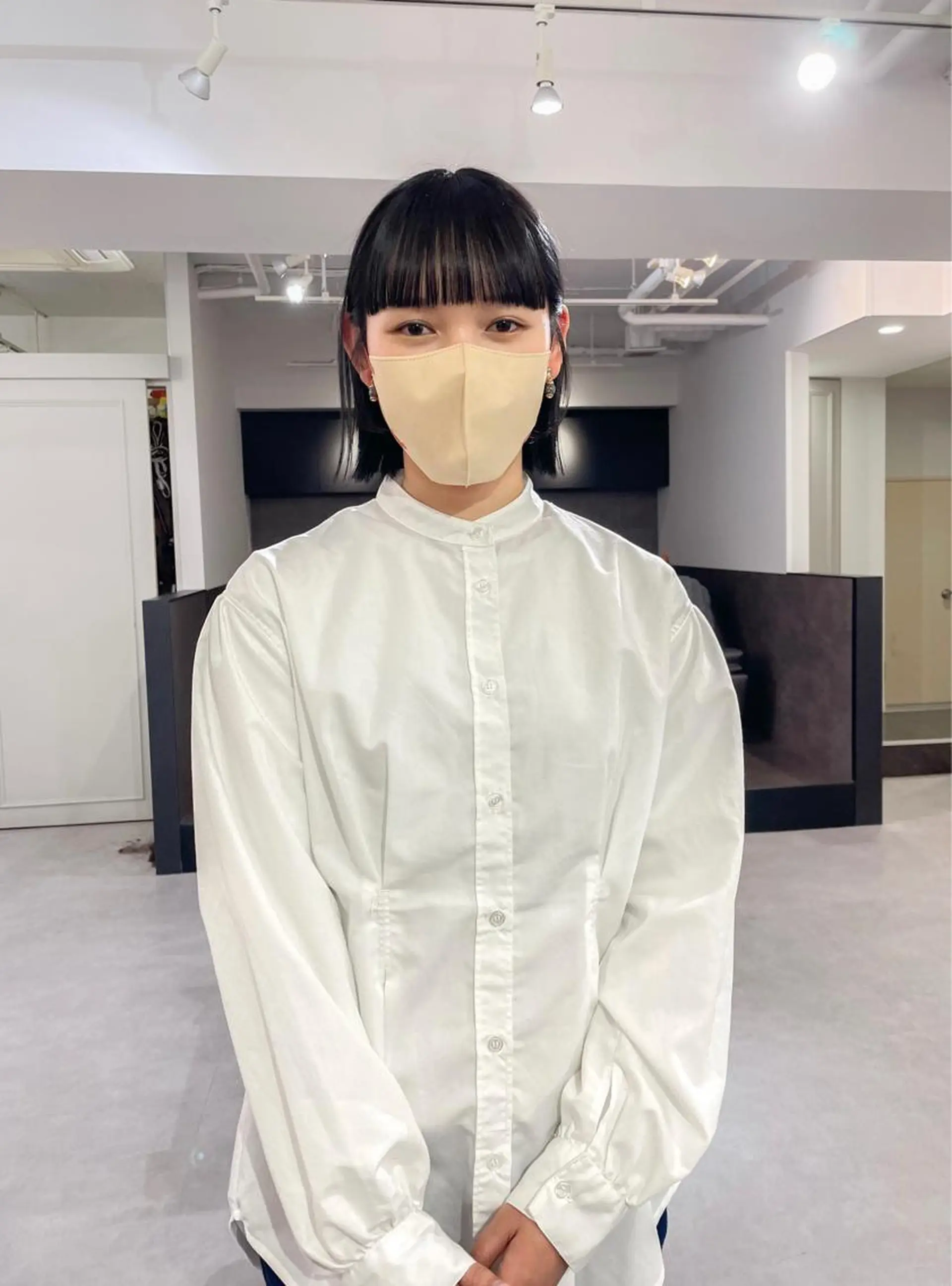 ショート ワイドバング パーマ＊ 顔まわり似合わせのヘアスタイル