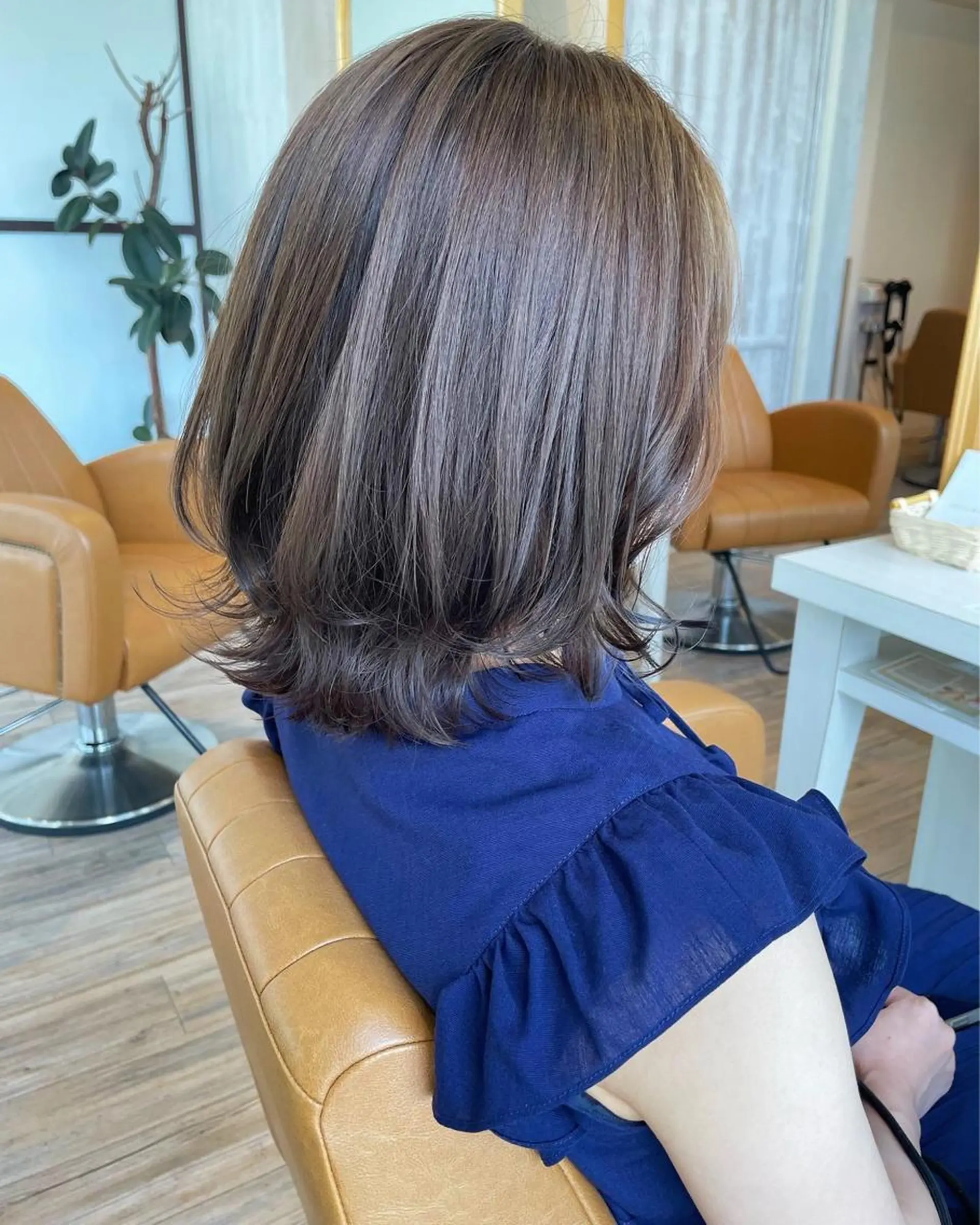 ミディアム カラー アッシュ ベージュカラー 透明感カラー グレージュ 外国人風カラー カット ヘアカラー トリートメント 河合秀明/ショート /ボブ/レイヤーのヘアスタイル