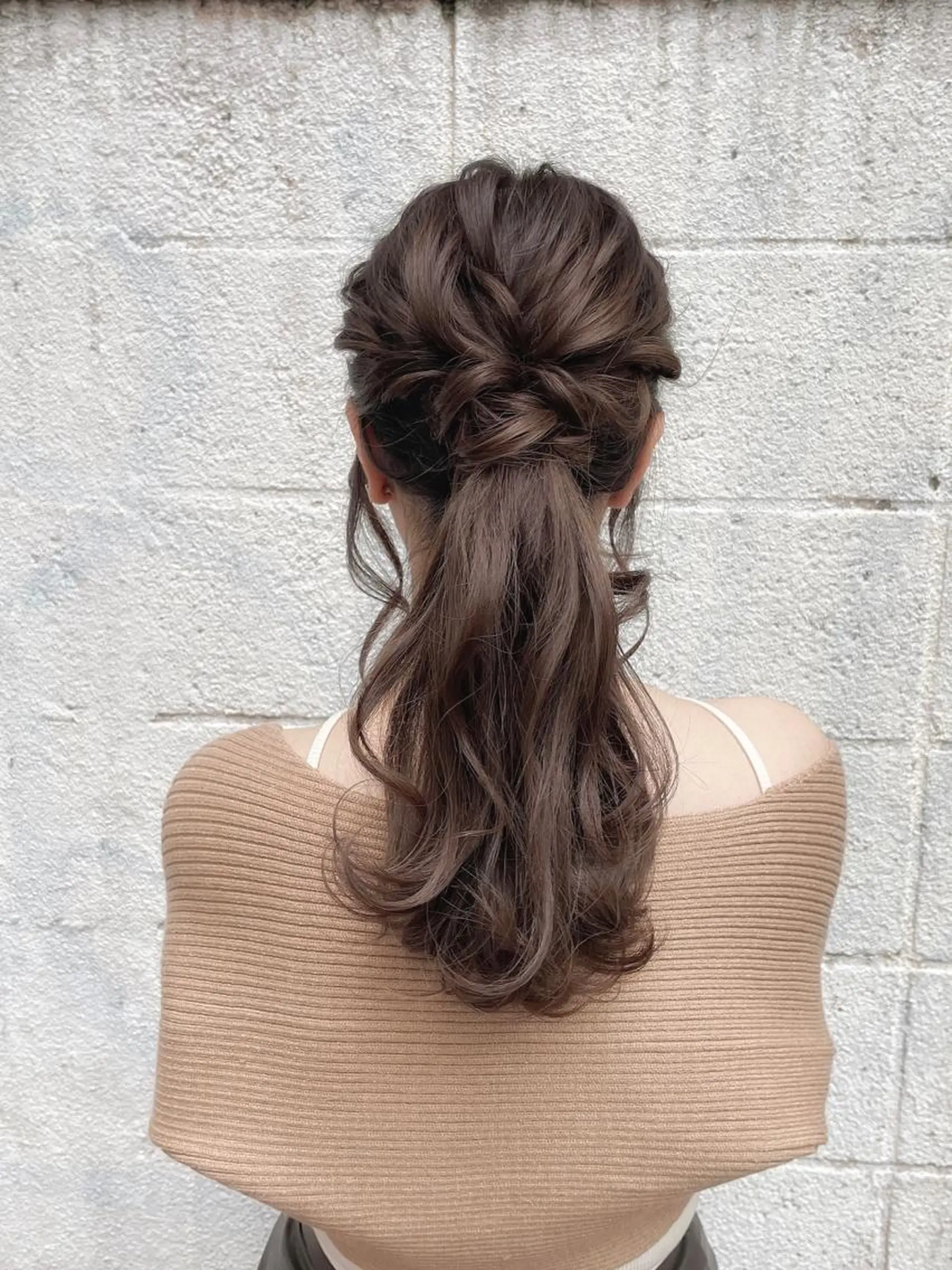 セミロング ヘアアレンジ ヘアセット ヘアアレンジ にいた　かづしげのヘアスタイル