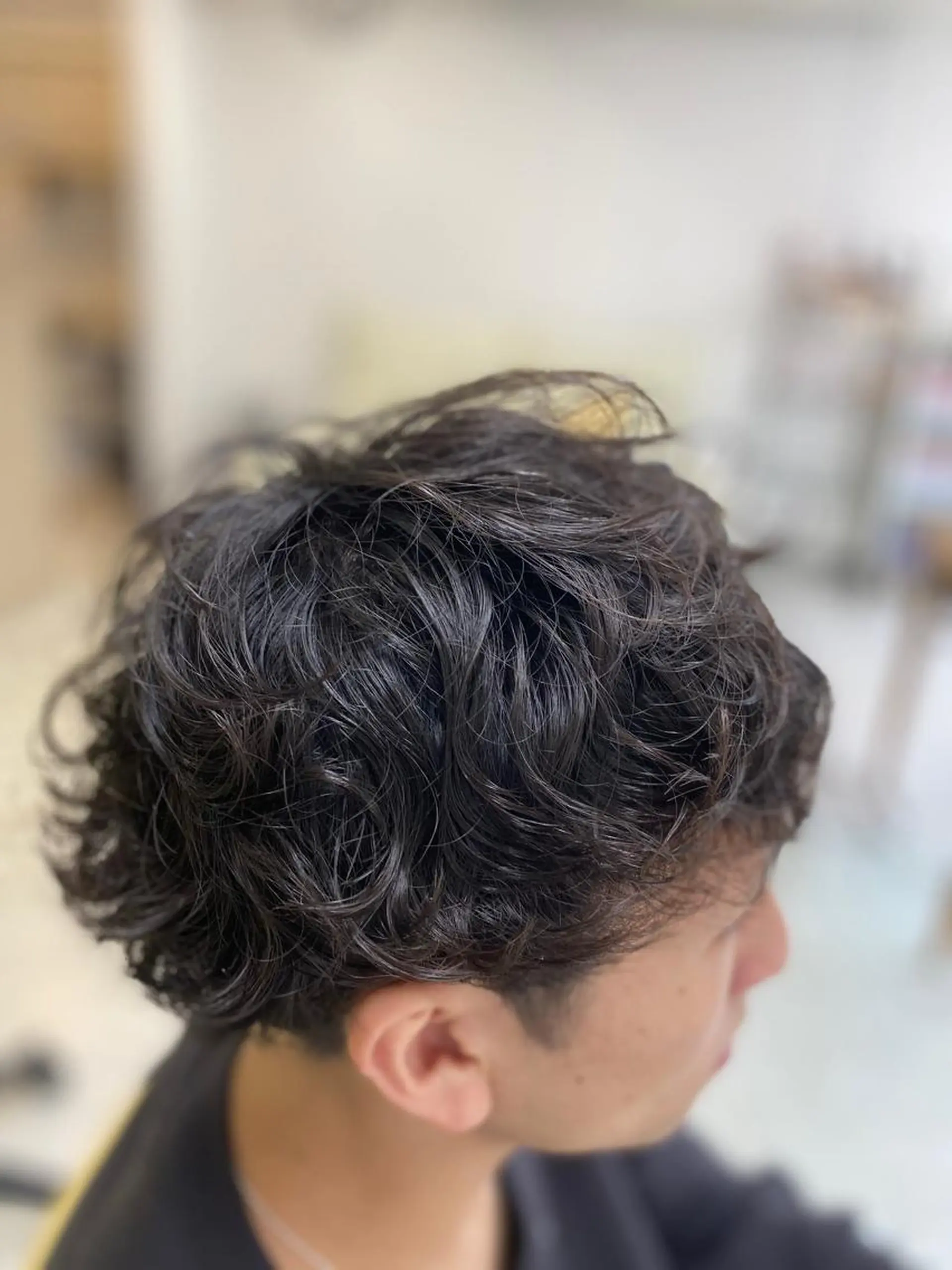 パーマ メンズ カット パーマ 長谷川 誠志のヘアスタイル