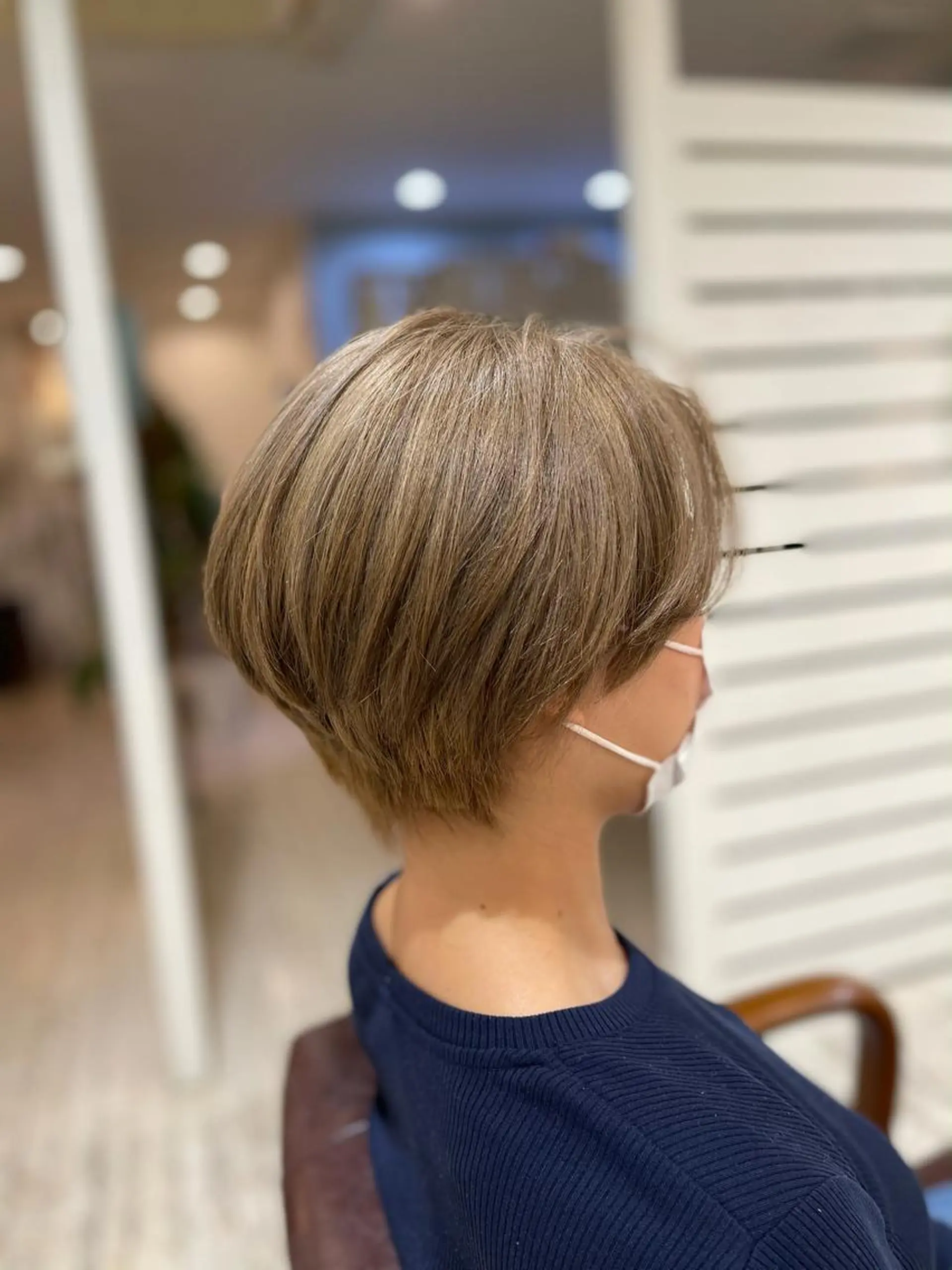 ショート カラー ベージュカラー ブリーチ 柴田泰秀sotti. 髪質改善/ブリーチのヘアスタイル