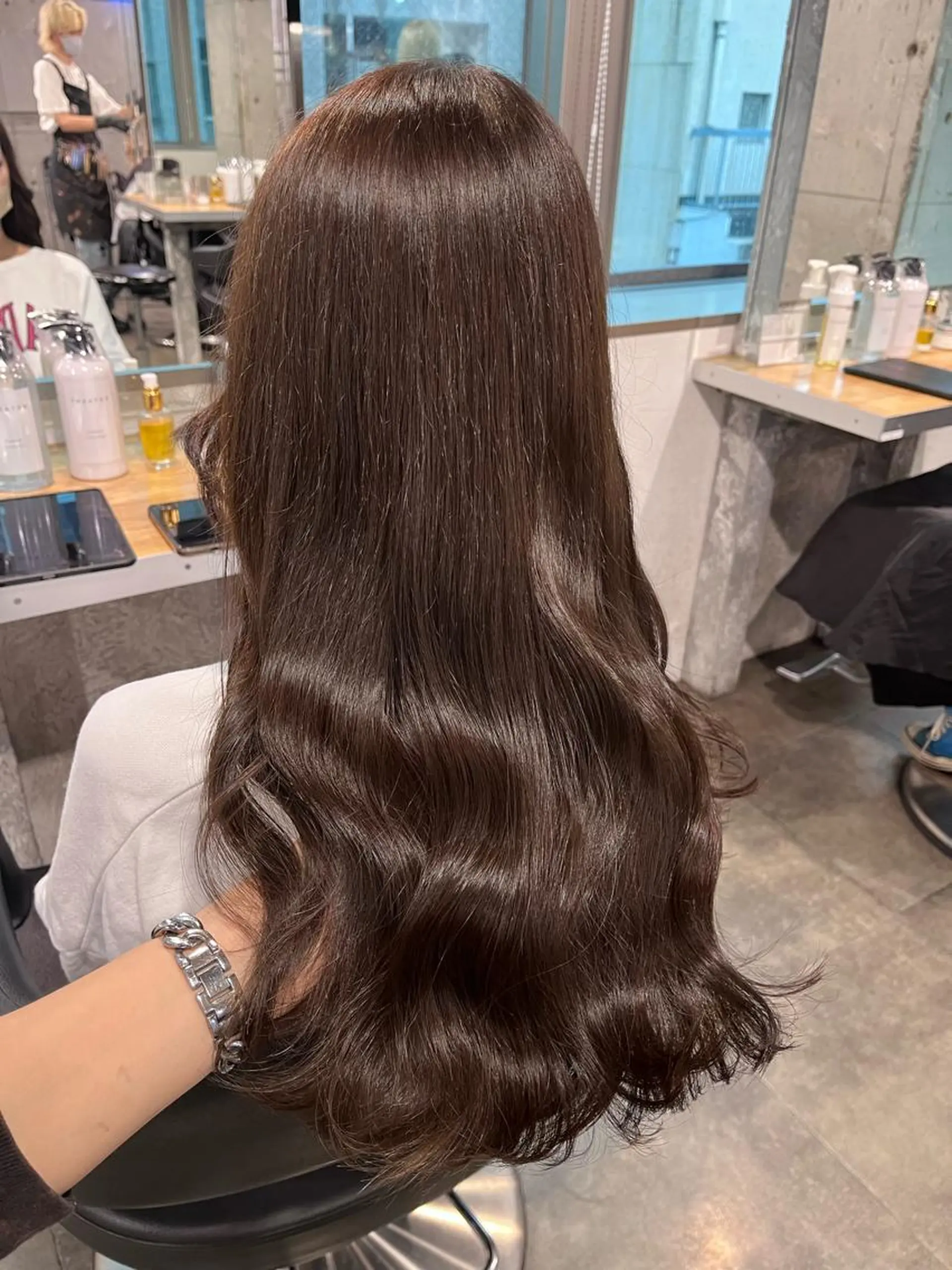 ロング カット ヘアカラー トリートメント ヘッドスパ ヘアセット I S所属・🌿透明感カラー‪ 縮毛矯正✨かずきのヘアスタイル