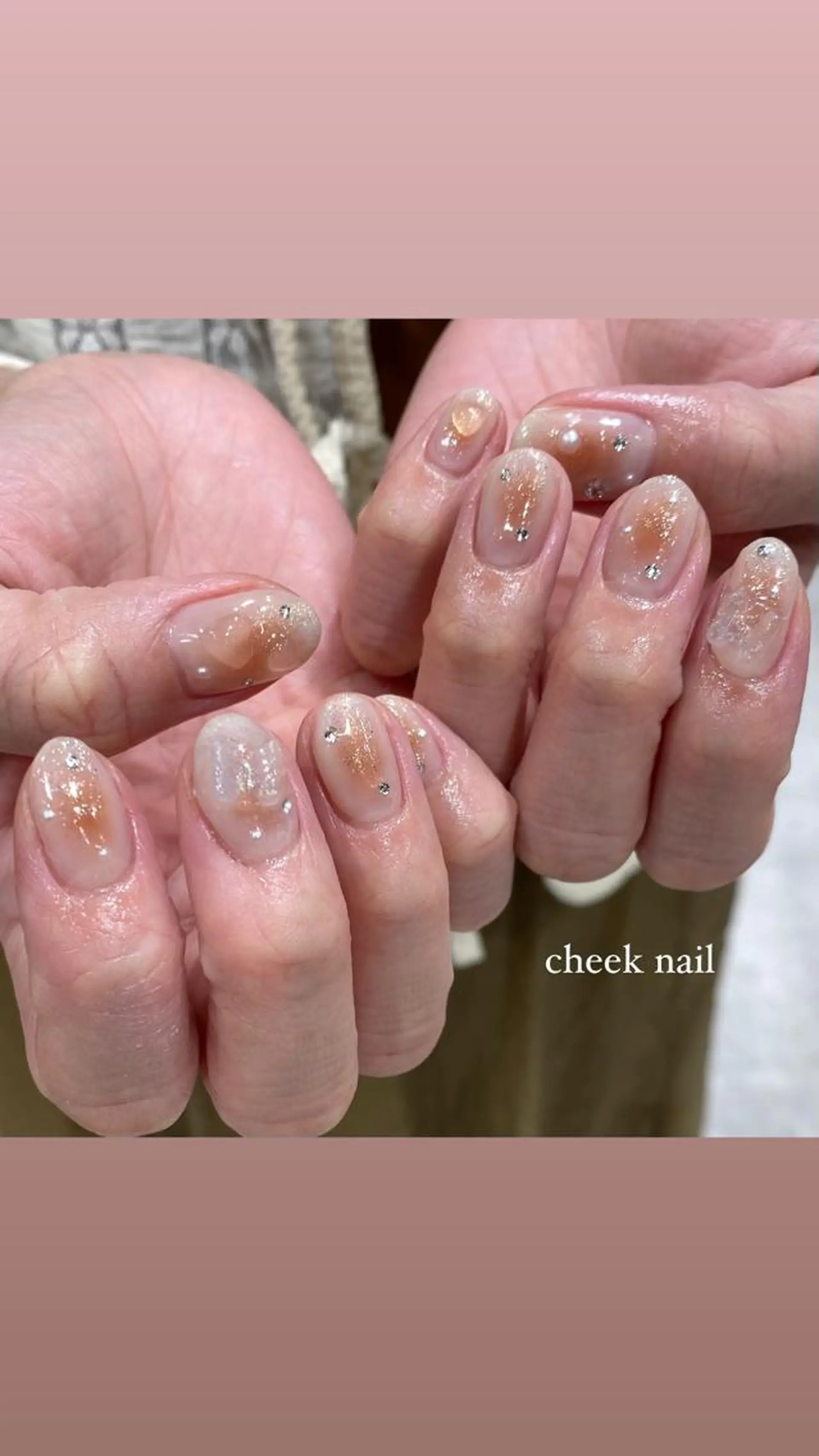 ネイル ハンドネイル 淡色ネイル 🎀moeのネイルデザイン