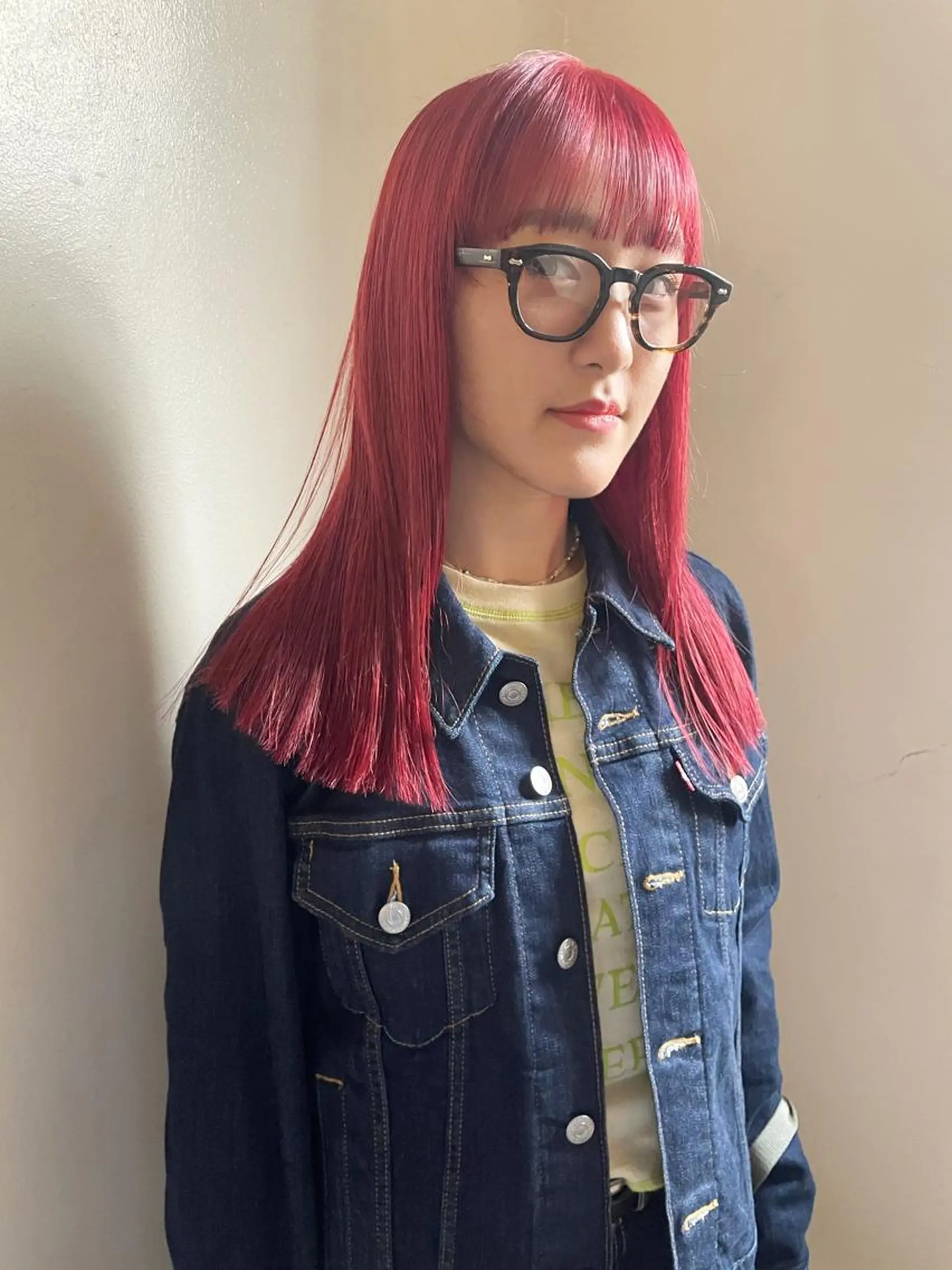 セミロング カラー ヘアアレンジ 丸山渉/パーマ エフェクトブリーチのヘアスタイル