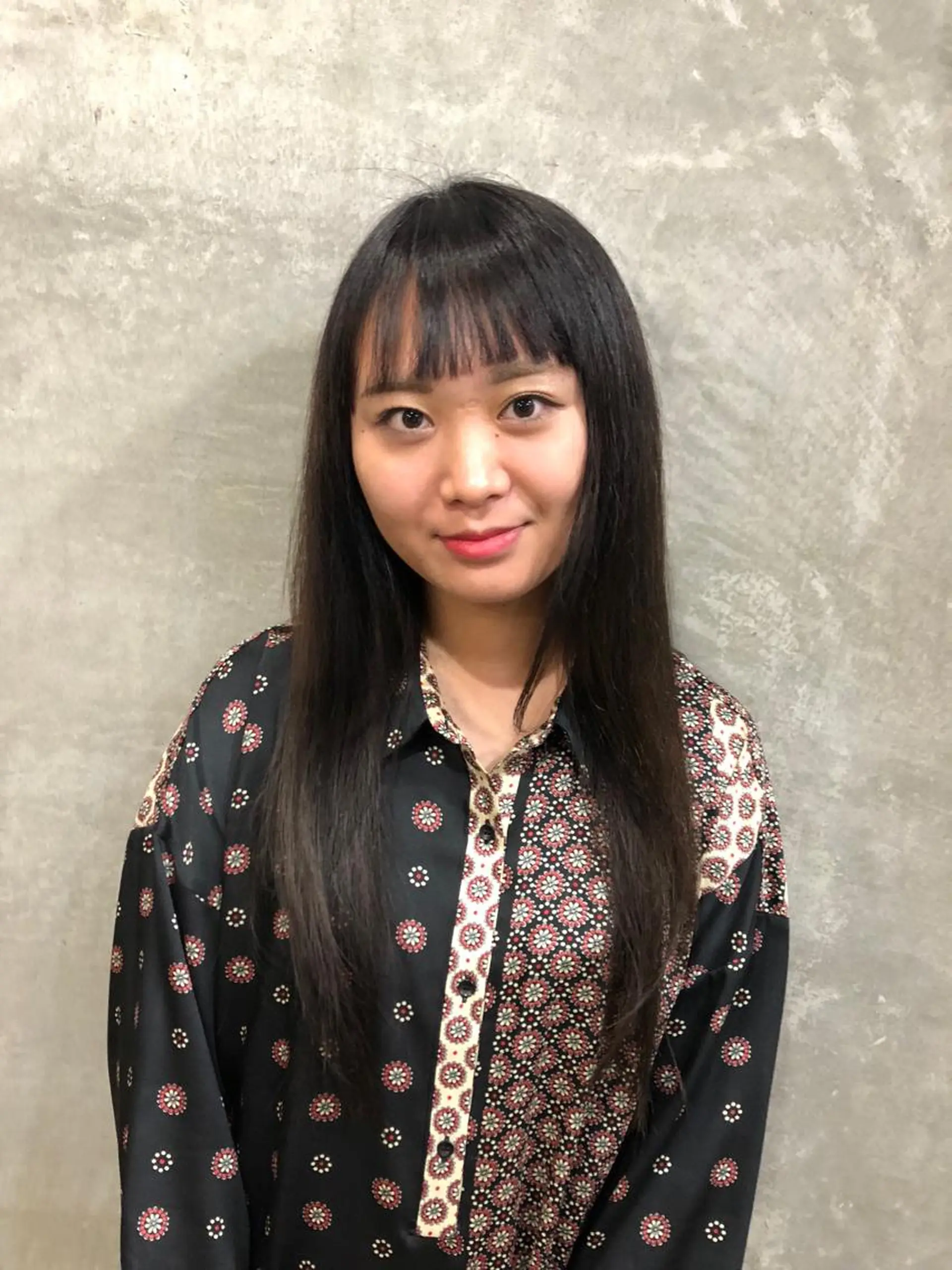 ロング カラー 韓国レイヤーカット要 暗透カラー📓吉祥寺のヘアスタイル