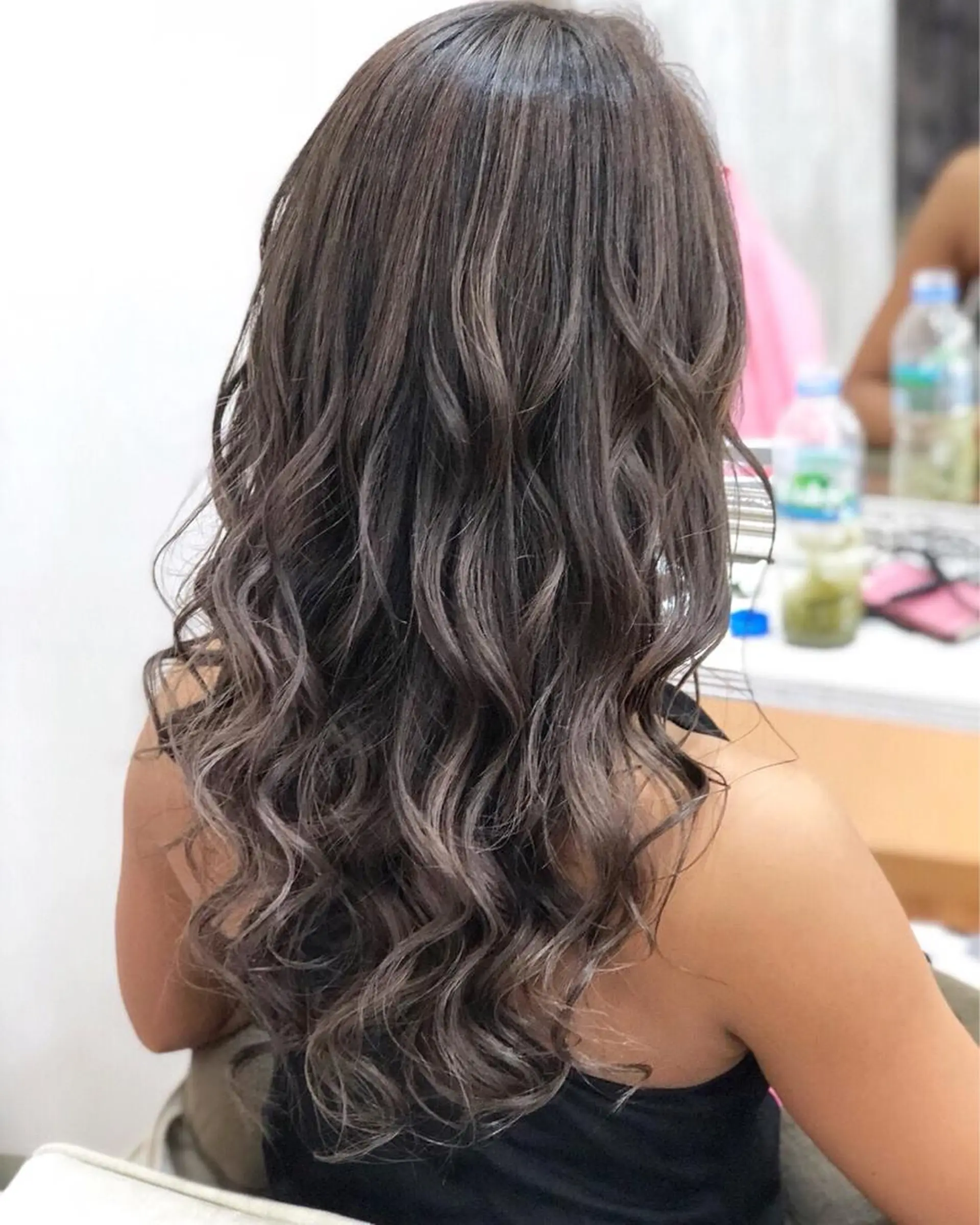 ロング カラー 前髪カット無料🎉 髪質改善✨影山湧市のヘアスタイル