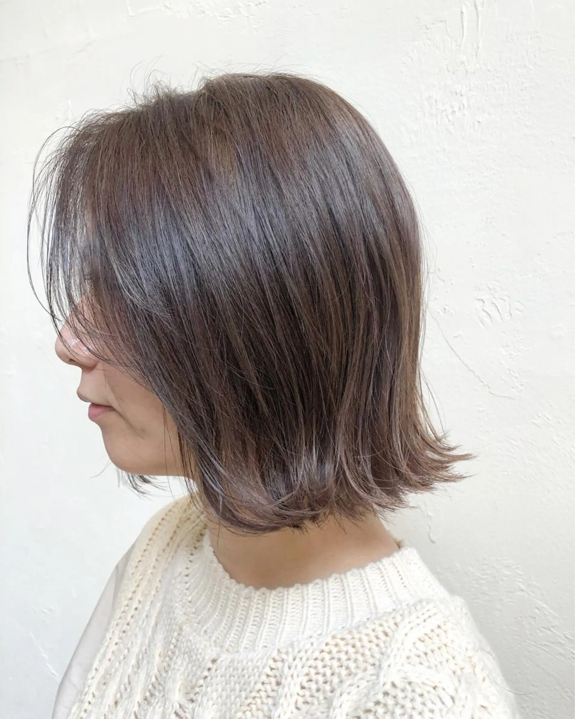 ミディアム カラー アッシュ ラベンダーカラー ラベンダーアッシュ ピンクカラー luve heart's And Be  minamisemba所属・脇坂 佳世の眉毛・アイブロウイメージ