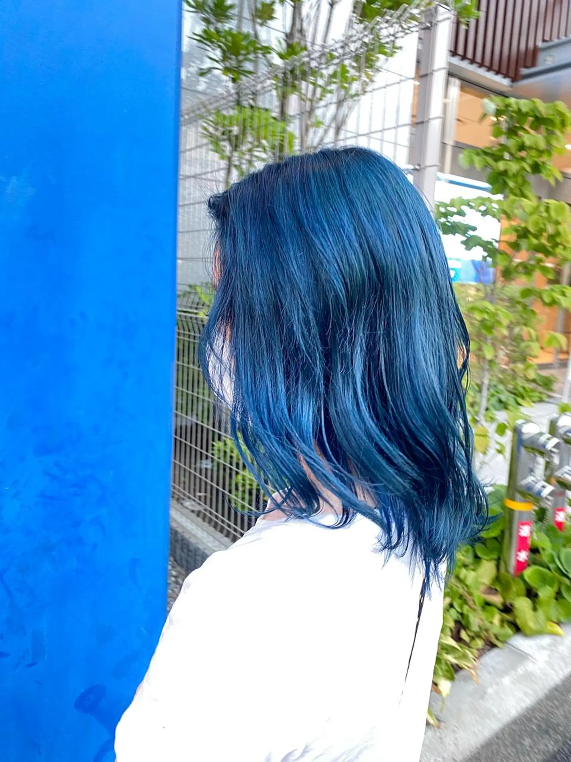 ミディアム カラー ブルーカラー ネイビーカラー ヘアアレンジ🪿イデ ミユウ🪿のヘアスタイル