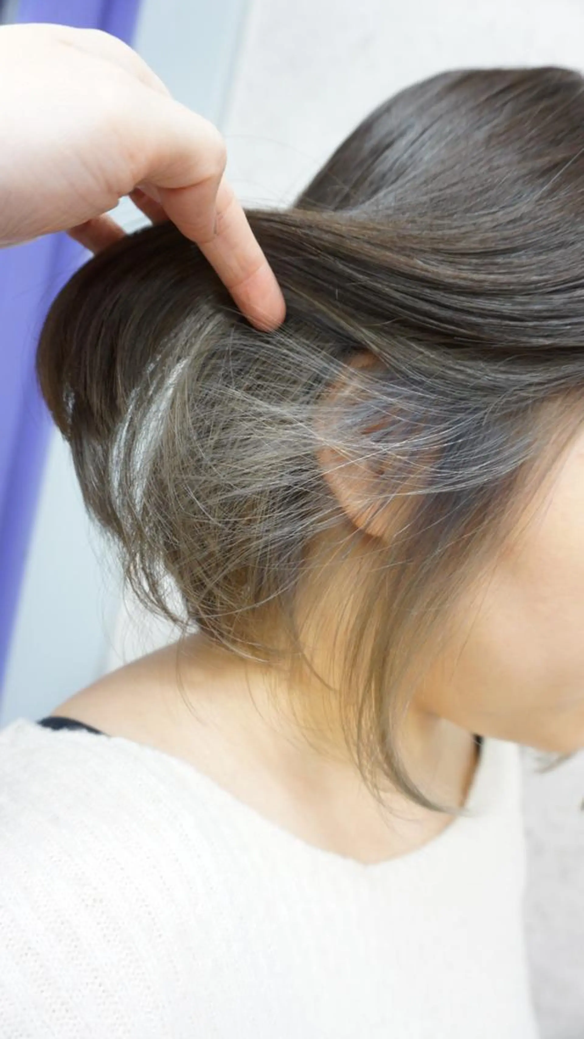 ミディアム カラー 羽田 hadaのヘアスタイル