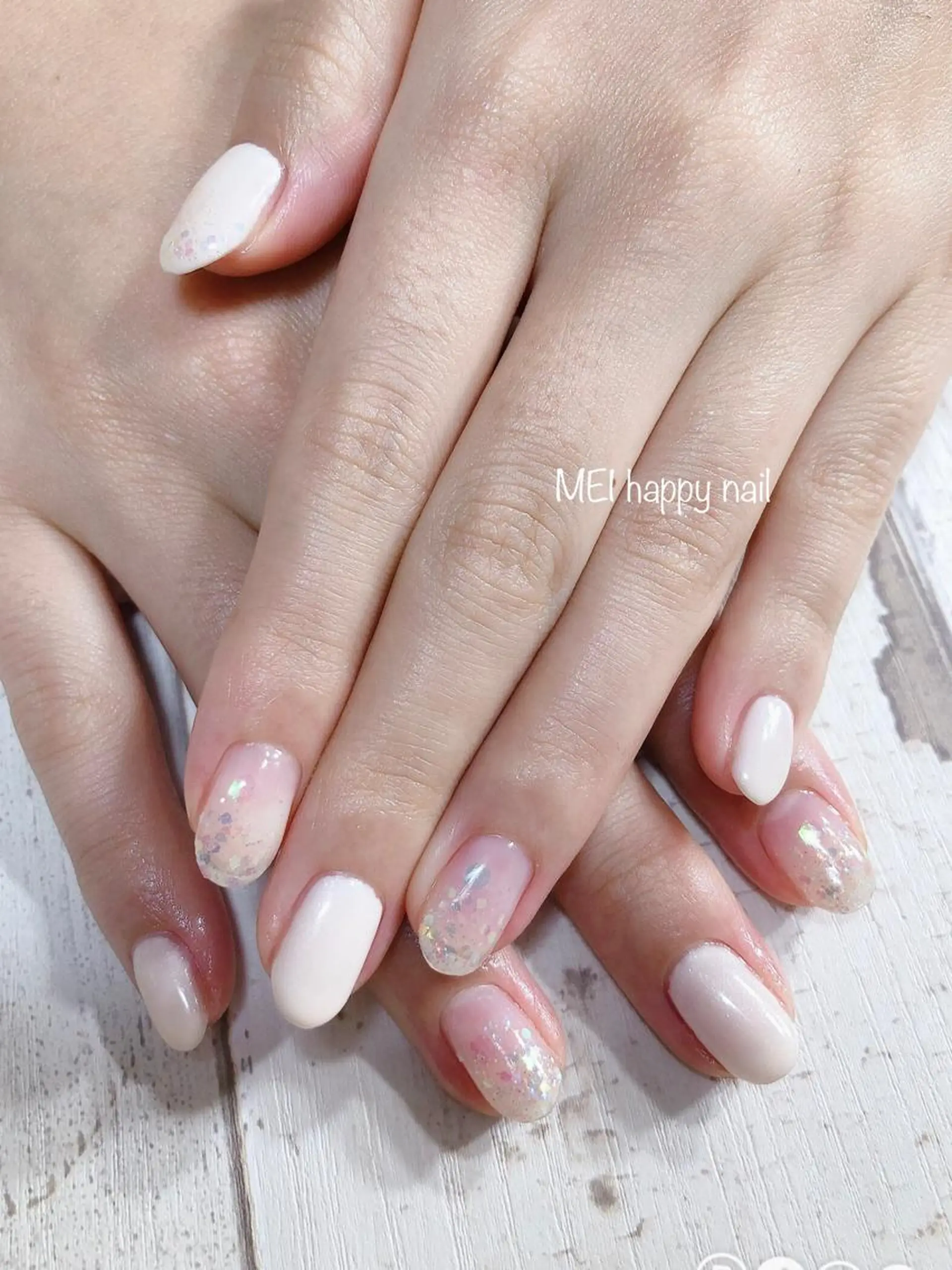 ネイル 北浦和 自爪育成ケアのネイルデザイン