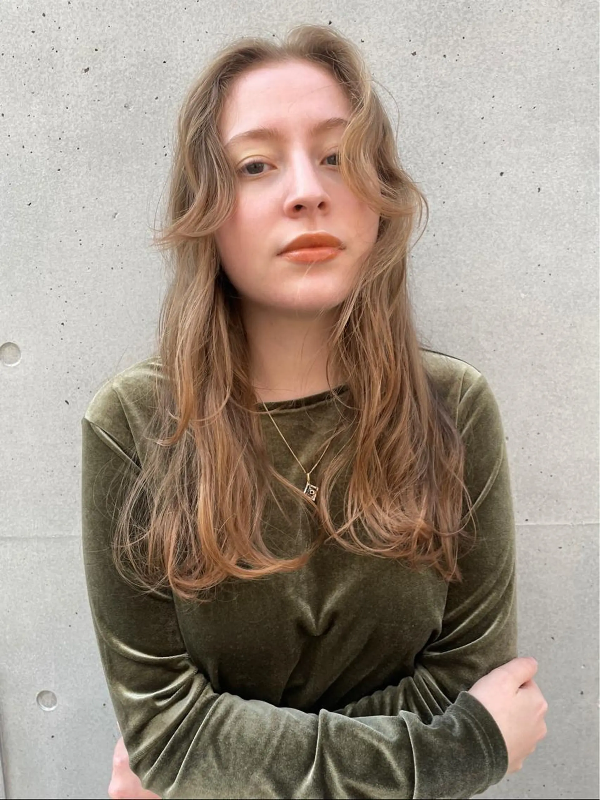 ロング カラー 渋谷 留菜のヘアスタイル