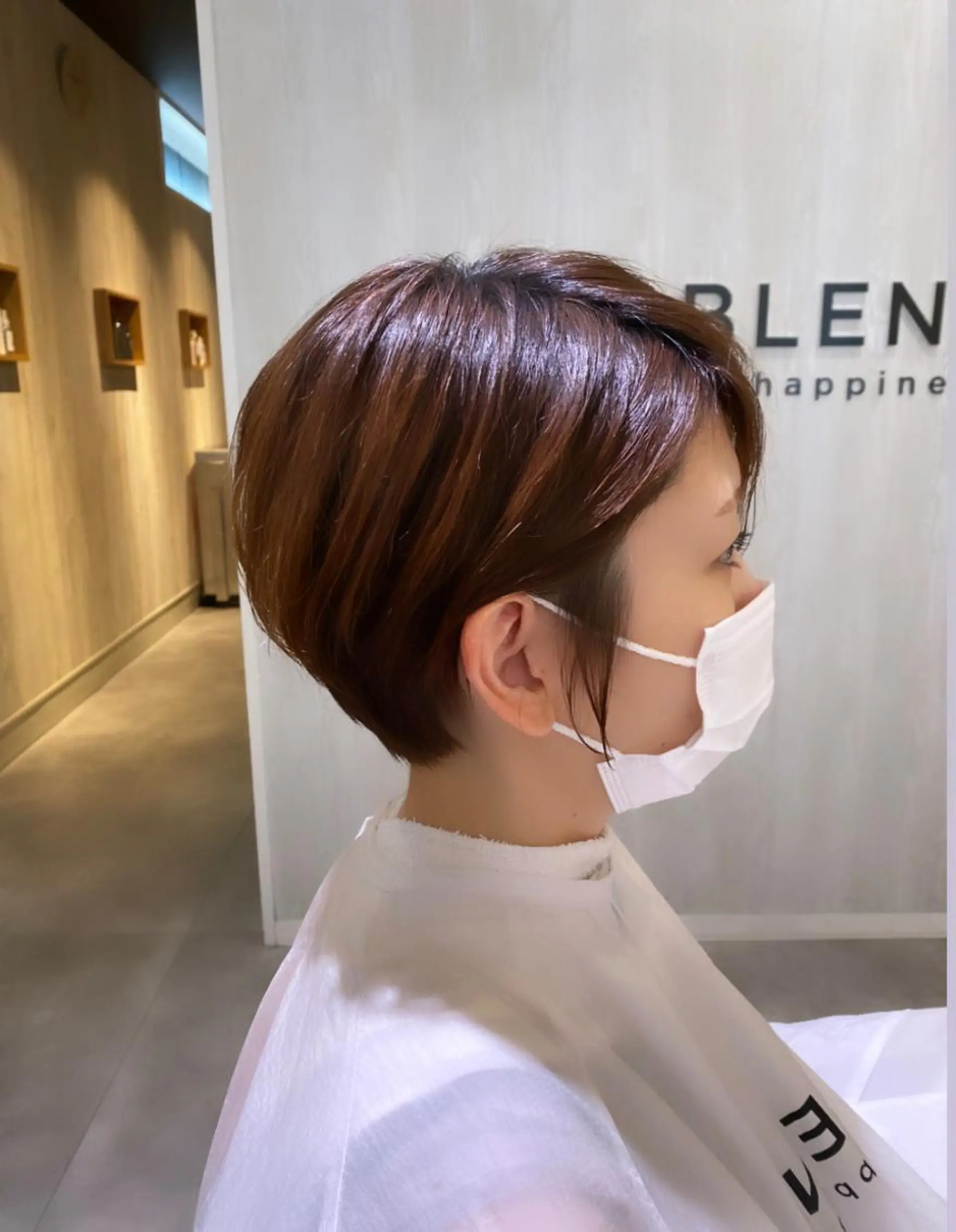 ショート カラー カット ヘアカラー トリートメント BLENDby happiness所属・KAORU/絹髪 /髪質改善/奈良のヘアスタイル