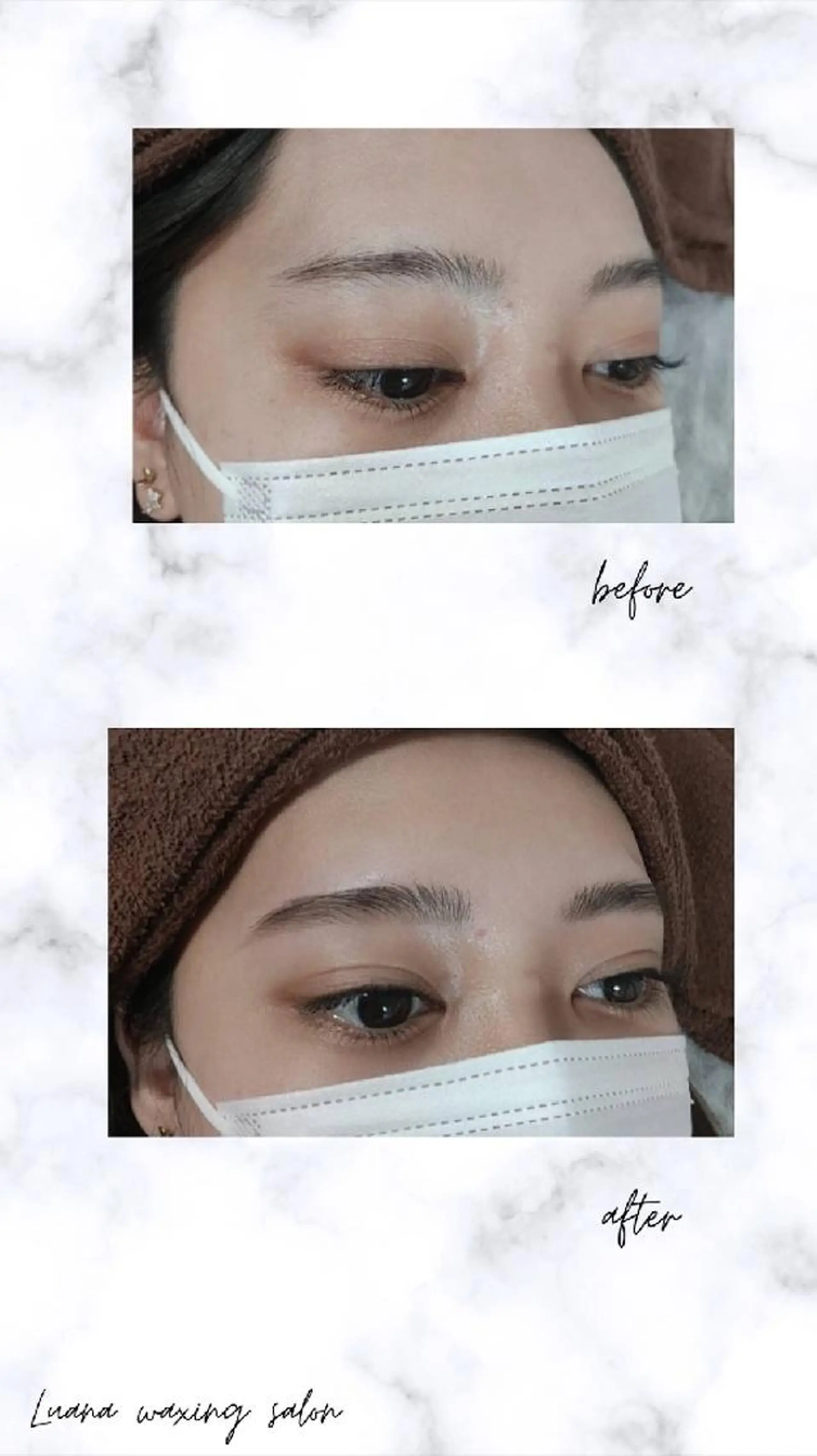 アイブロウ 眉毛ワックス脱毛 Luana waxing salon所属・Luana wax 🐚根本のエステ・リラクイメージ