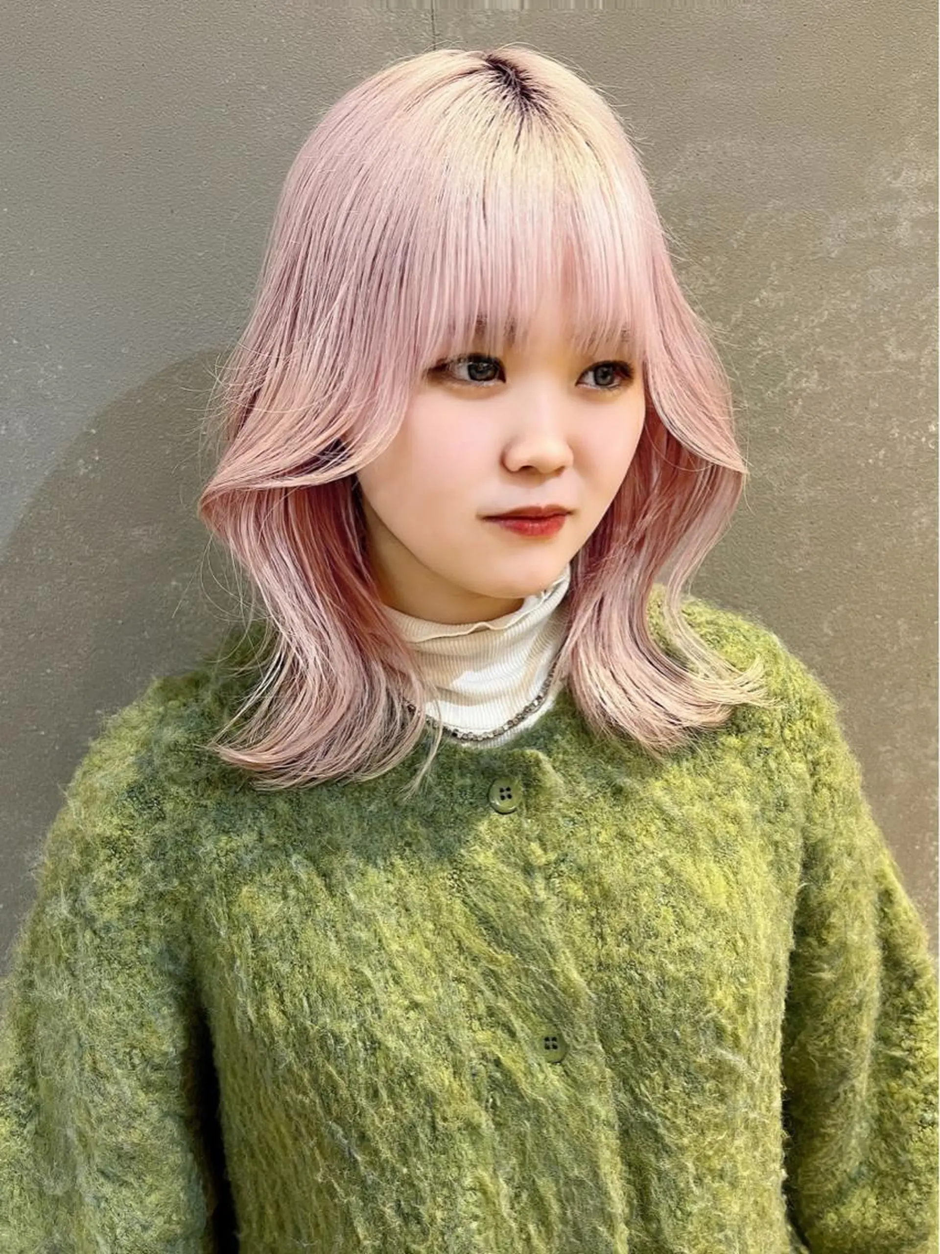 ミディアム ヨシンモリ 韓国風ヘア HARONA所属・渡邊 恭汰のヘアスタイル