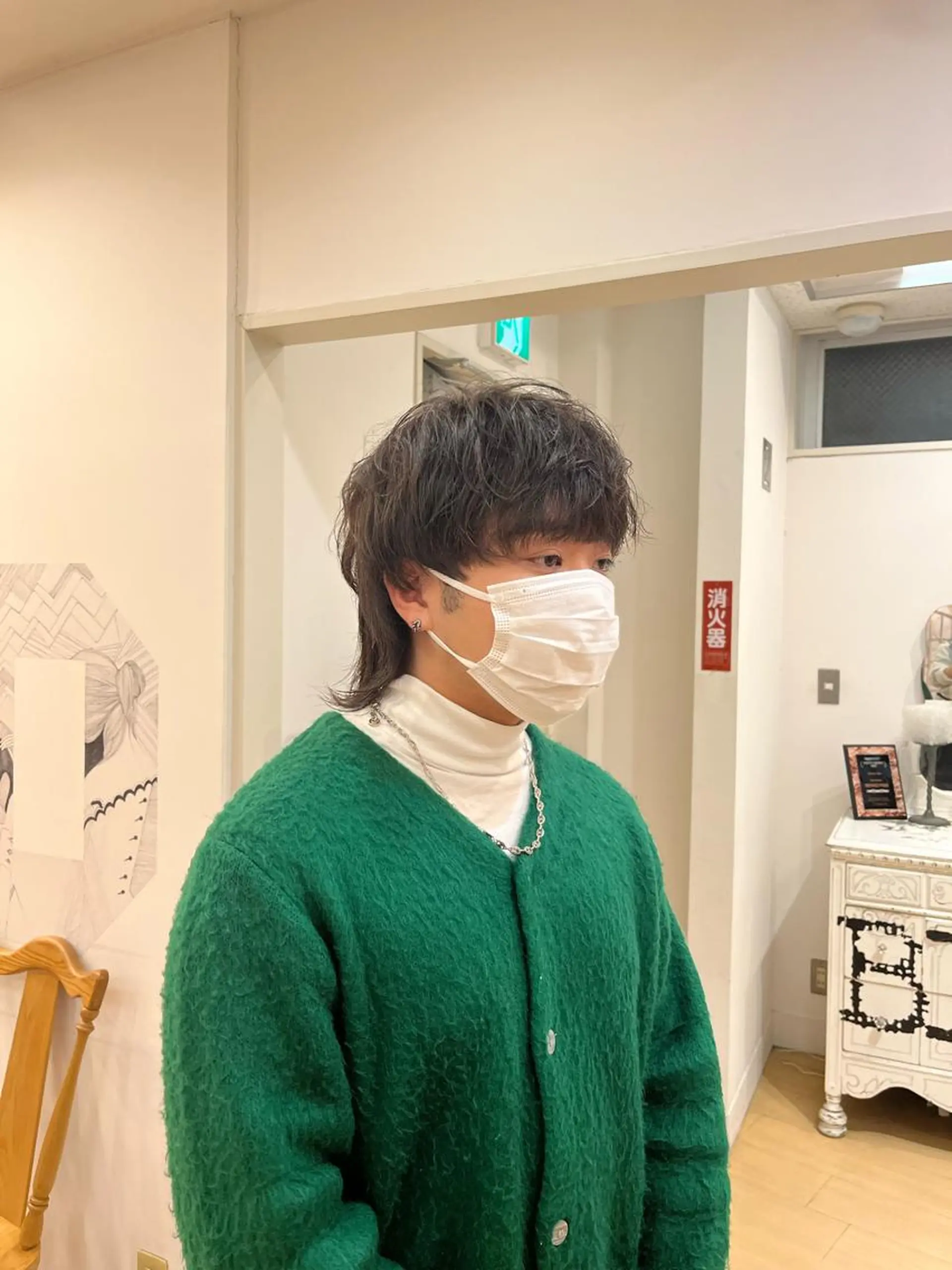 メンズ マッシュウルフ マッシュ メンズウルフカット ウルフカット カット パーマ 💠つたふうか/ 韓国/メンズヘア💠のヘアスタイル