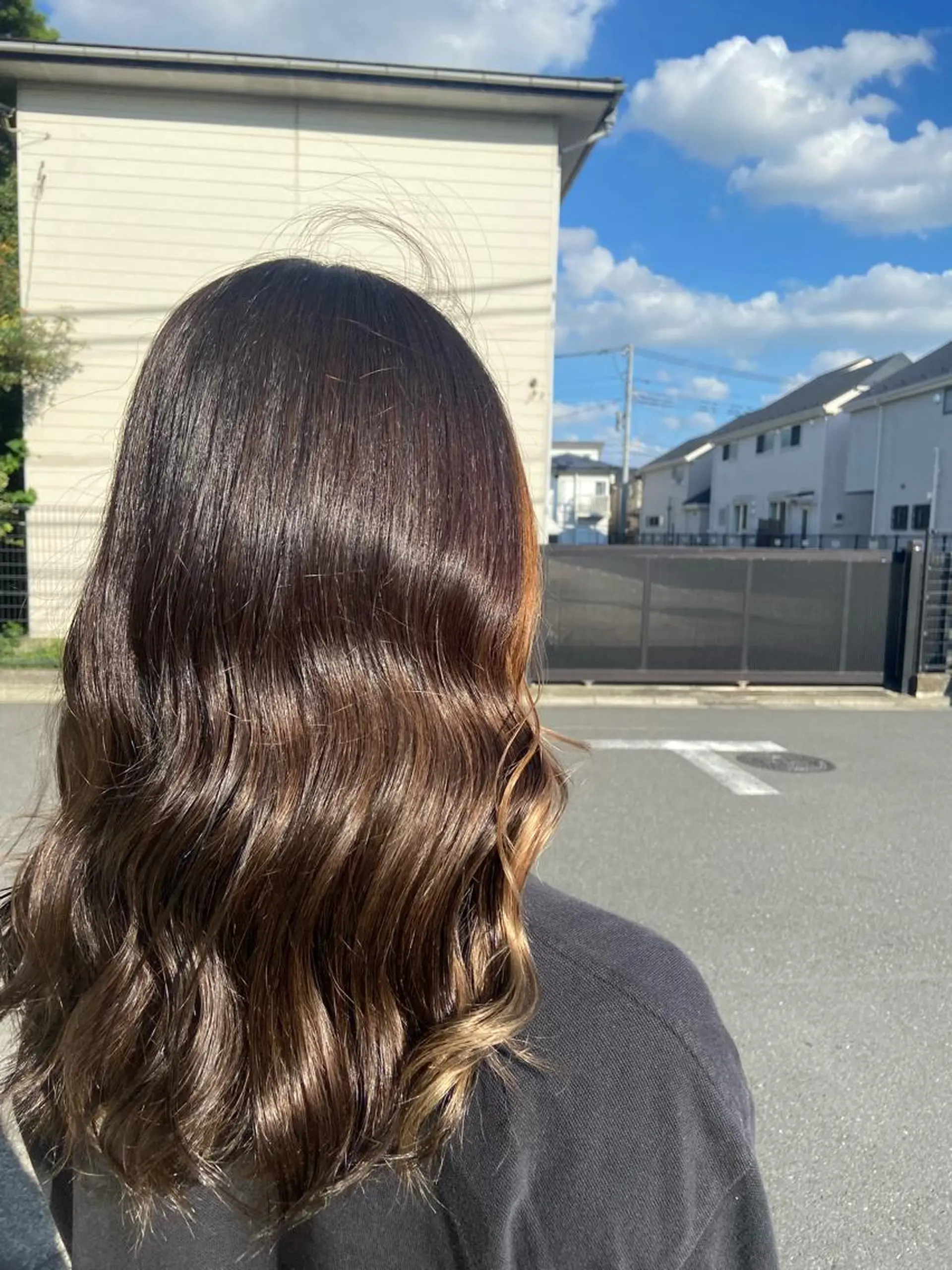 セミロング カラー 🪼高評価🪼 💎柴崎の藤咲💎のヘアスタイル