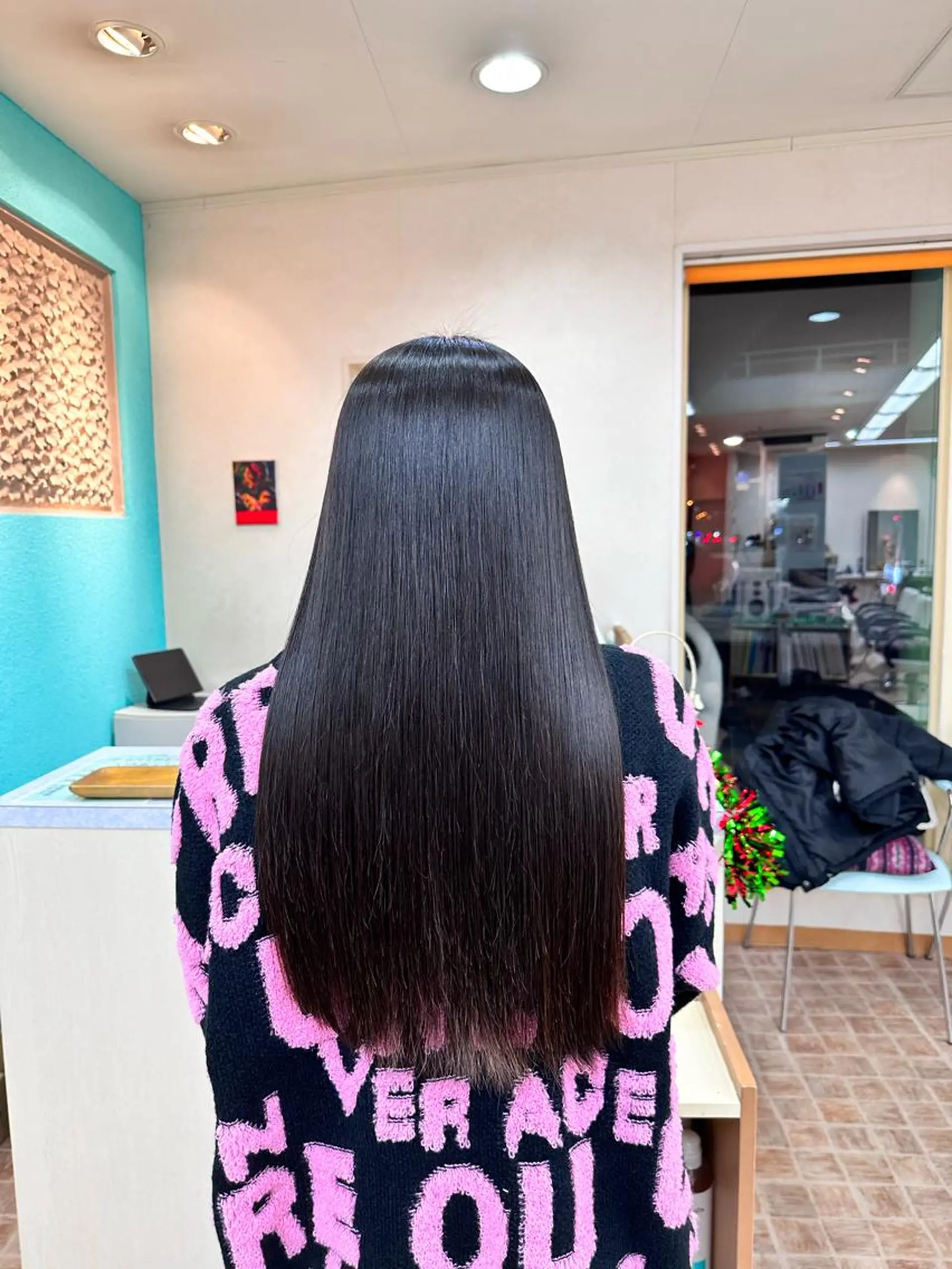 ロング パーマ 縮毛矯正 ストレートパーマ GARTE所属・ゲンキ /カットモデル募集のヘアスタイル