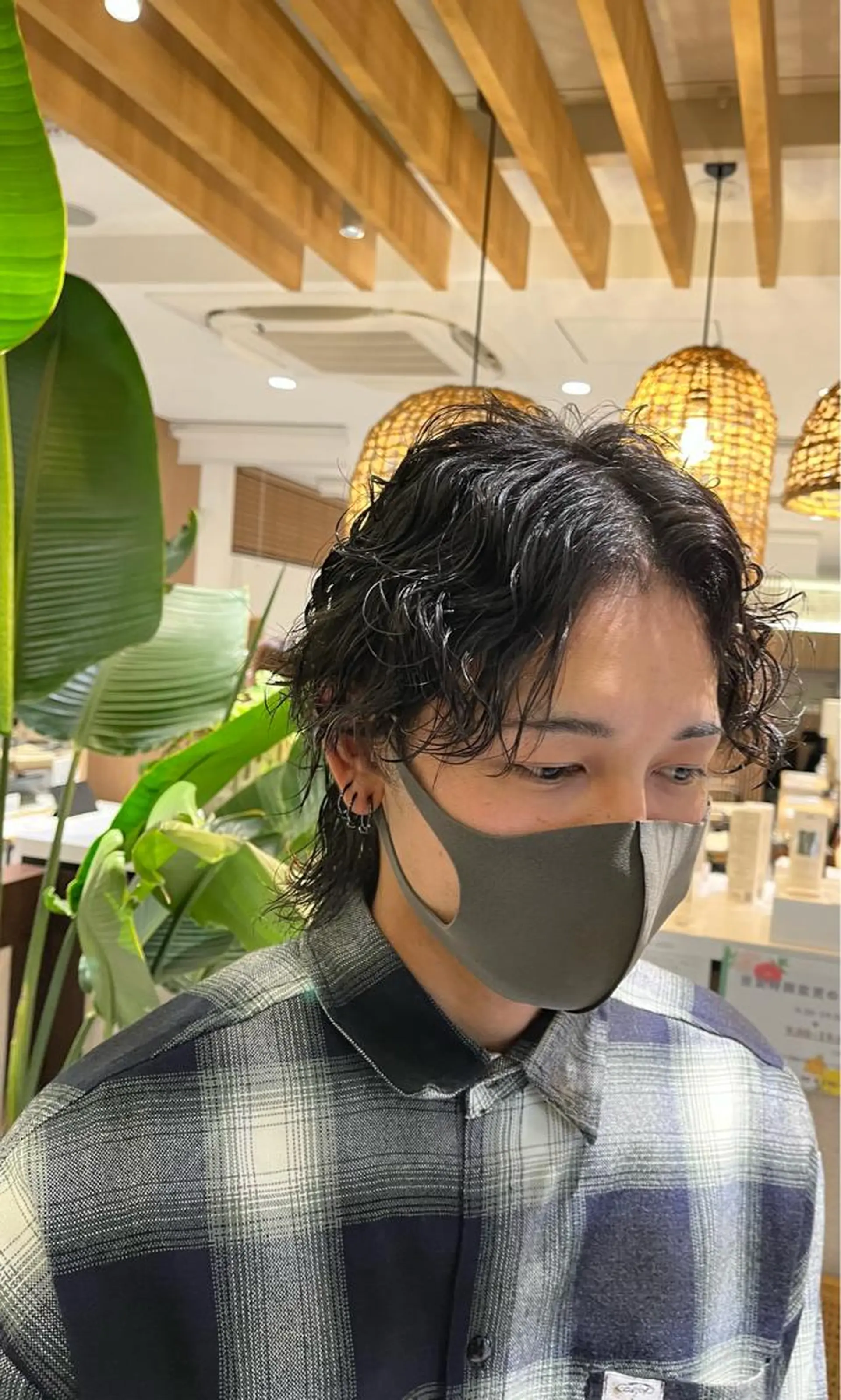 ショート ウルフカット カット パーマ 和田 琉々香のヘアスタイル