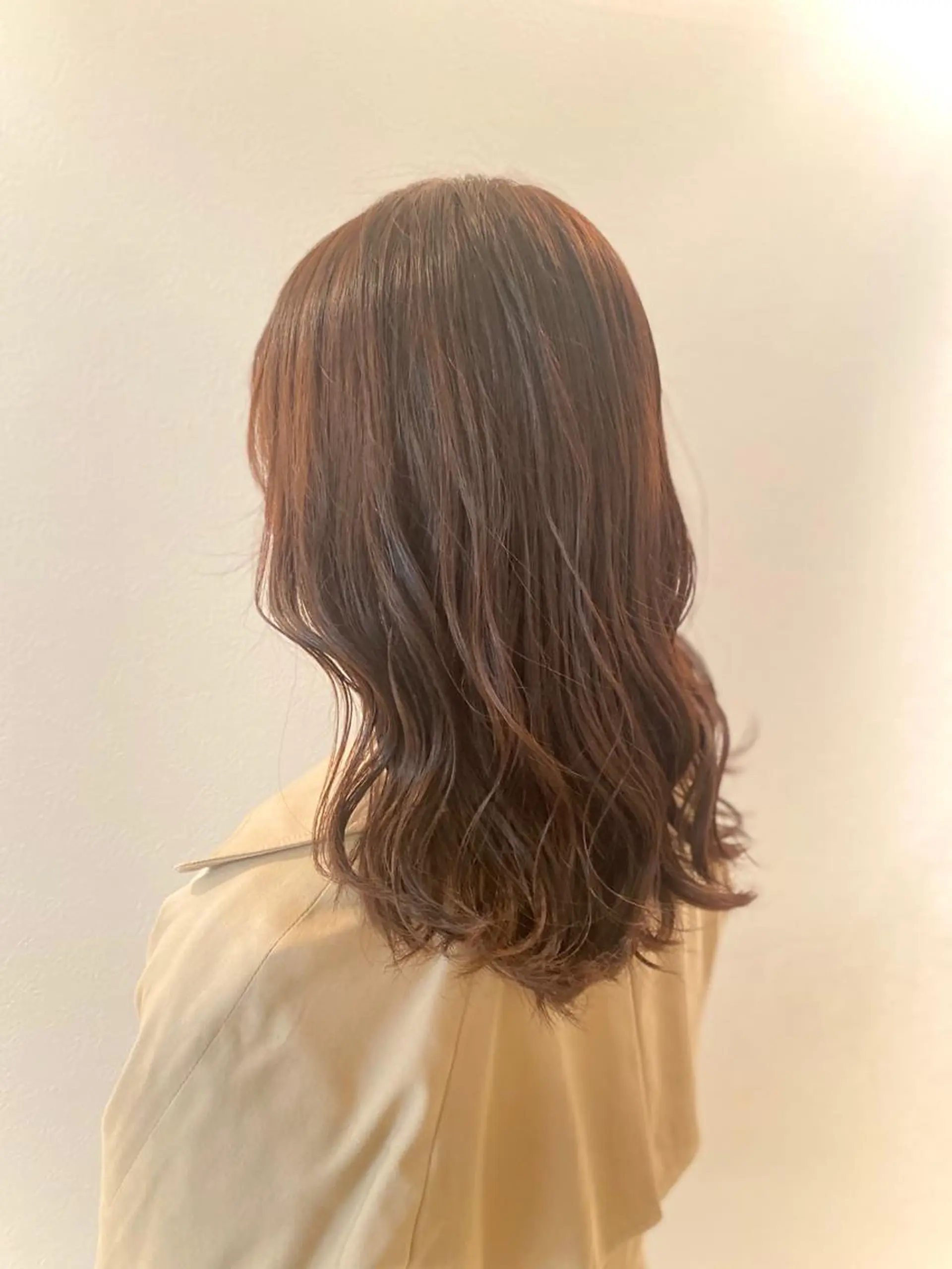 ミディアム カラー ヘアカラー トリートメント 安永 涼のヘアスタイル