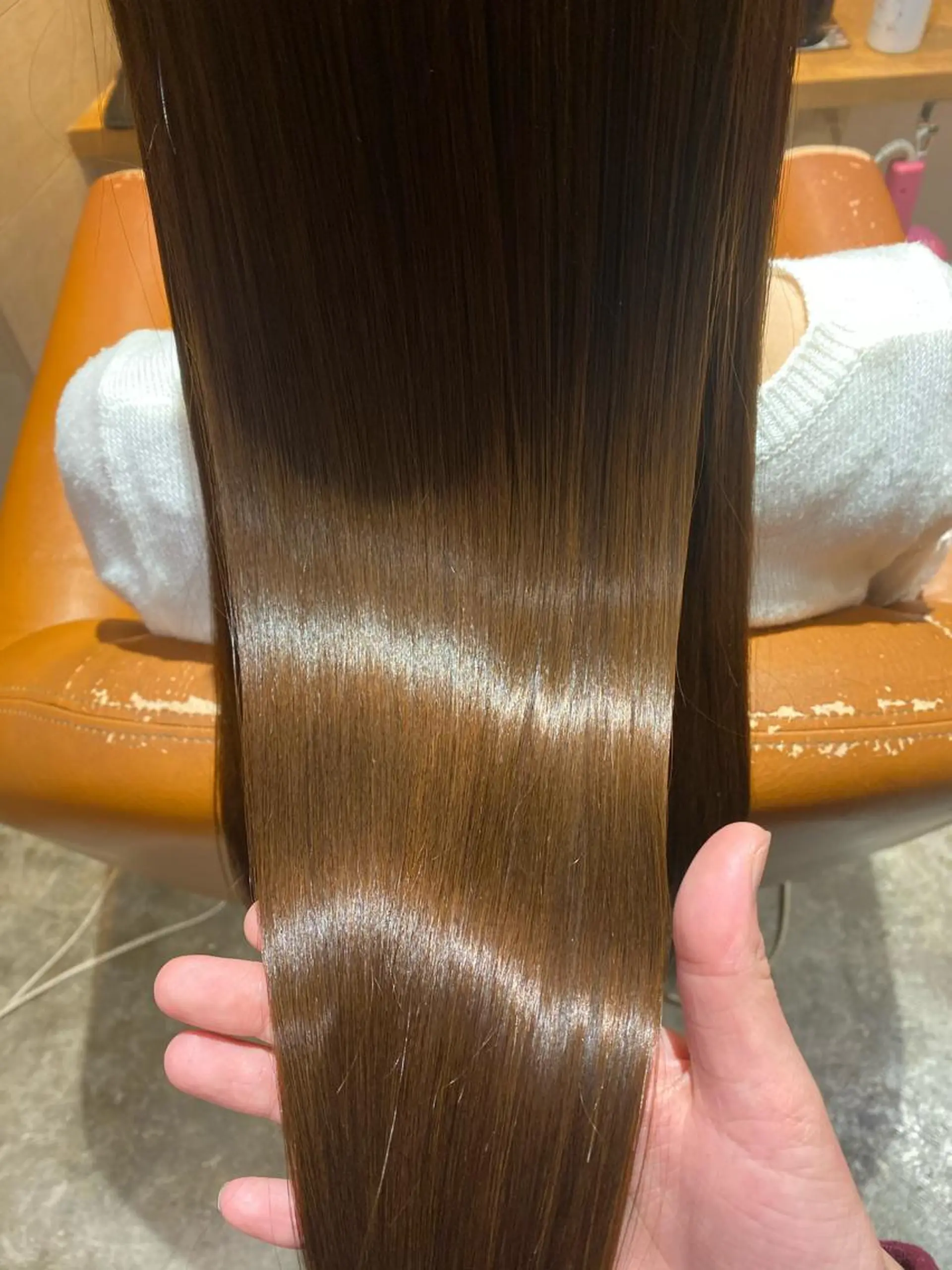 ロング カラー 髪質改善×矯正🫧 韓国ヘアasamiのヘアスタイル