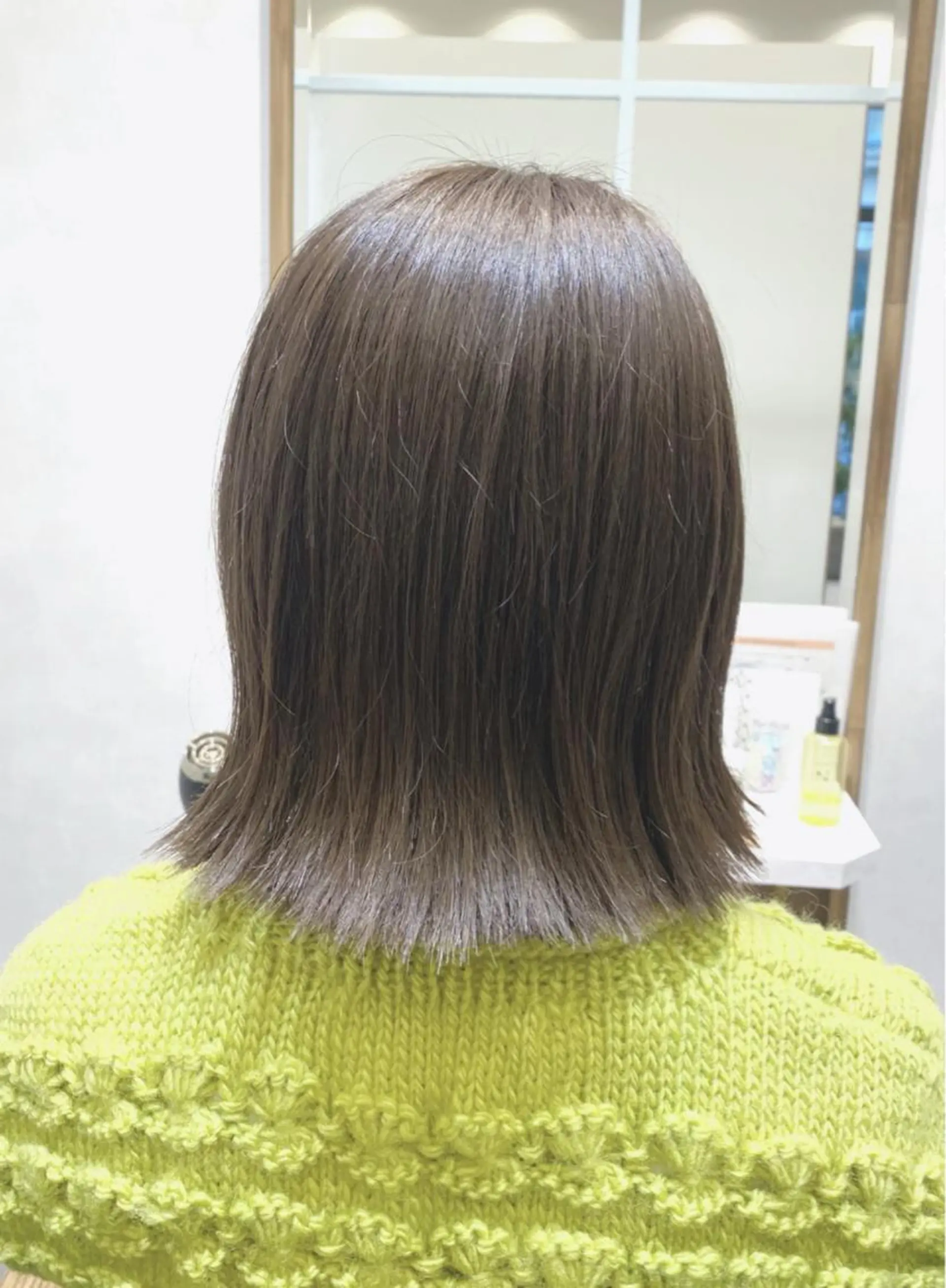 ミディアム カット ヘアカラー ヘッドスパ 坂井 千穂のヘアスタイル