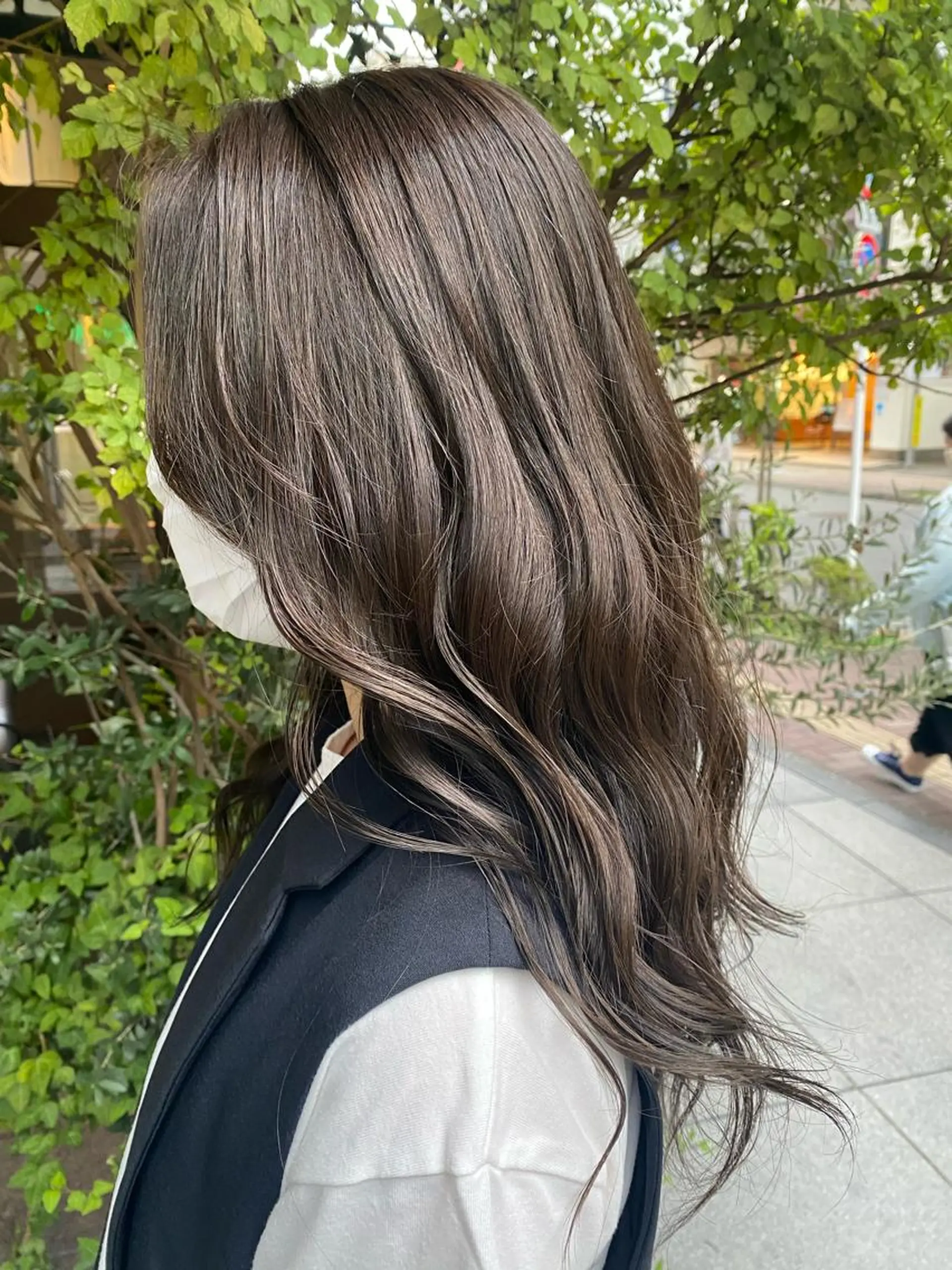 ロング カラー カット ヘアカラー トリートメント 酸スト/フェザー パーマ/三谷海斗のヘアスタイル