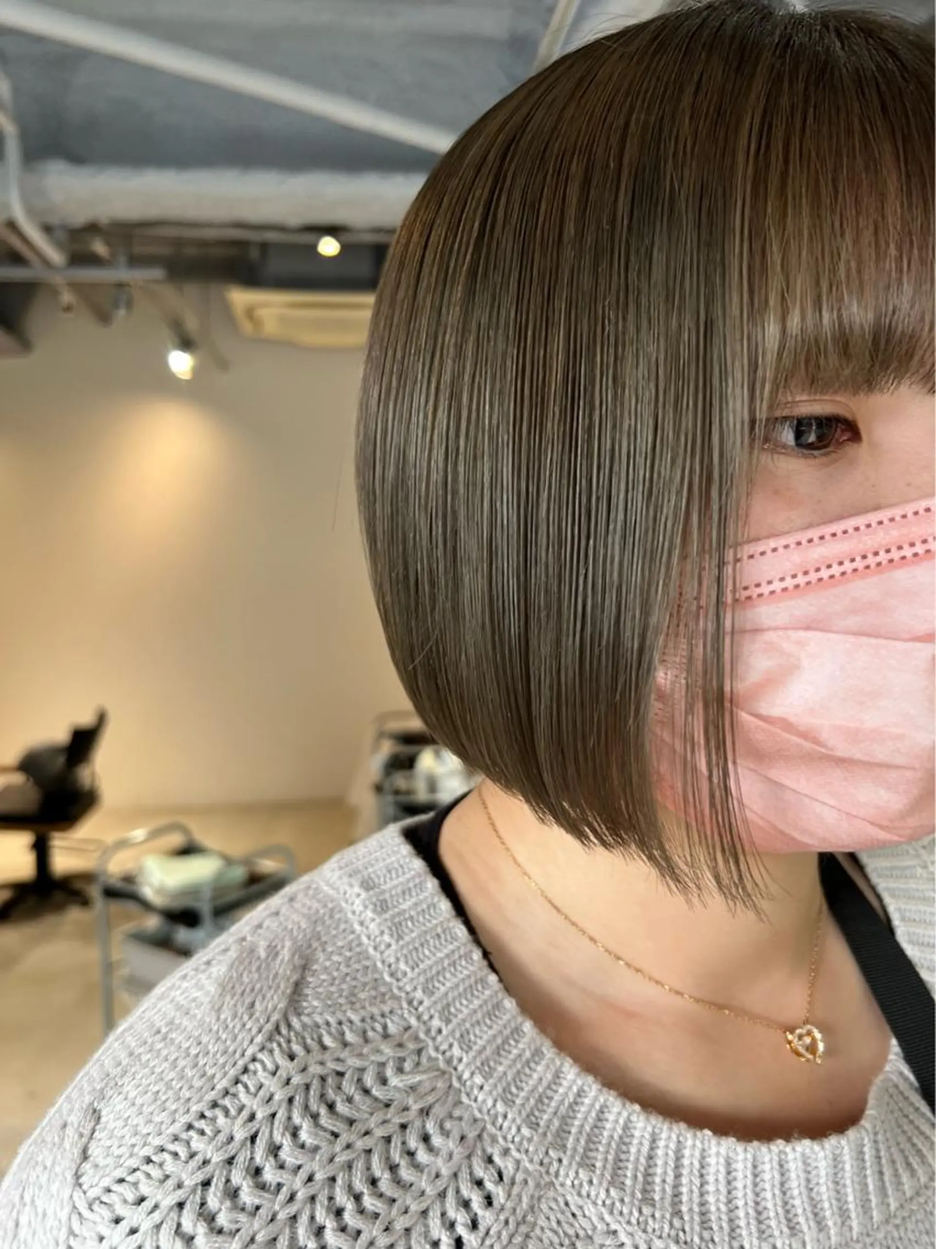 ショート カラー ダブルカラー グレージュ ロカリタ　河原町三条所属・🌐👽フクイ キララ🌎💎のヘアスタイル