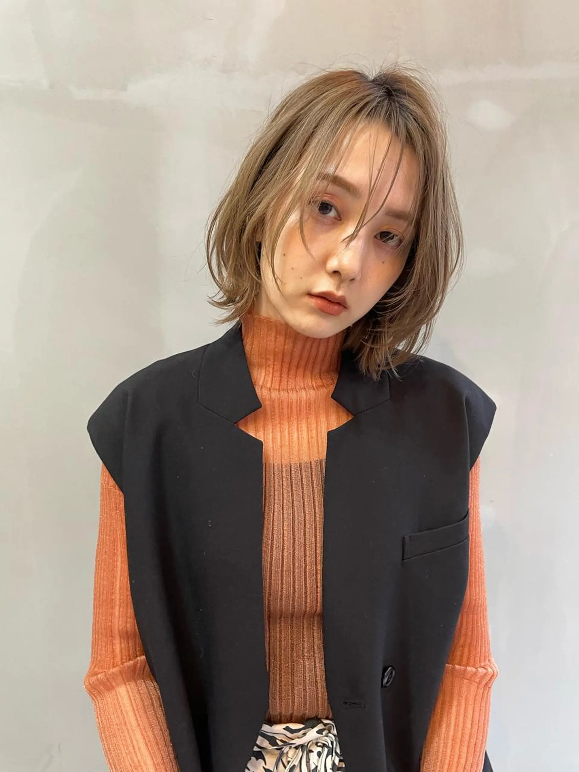 ショート カラー カット ヘアカラー トリートメント ショート/ボブ専門 宮脇美奈/南船場のヘアスタイル