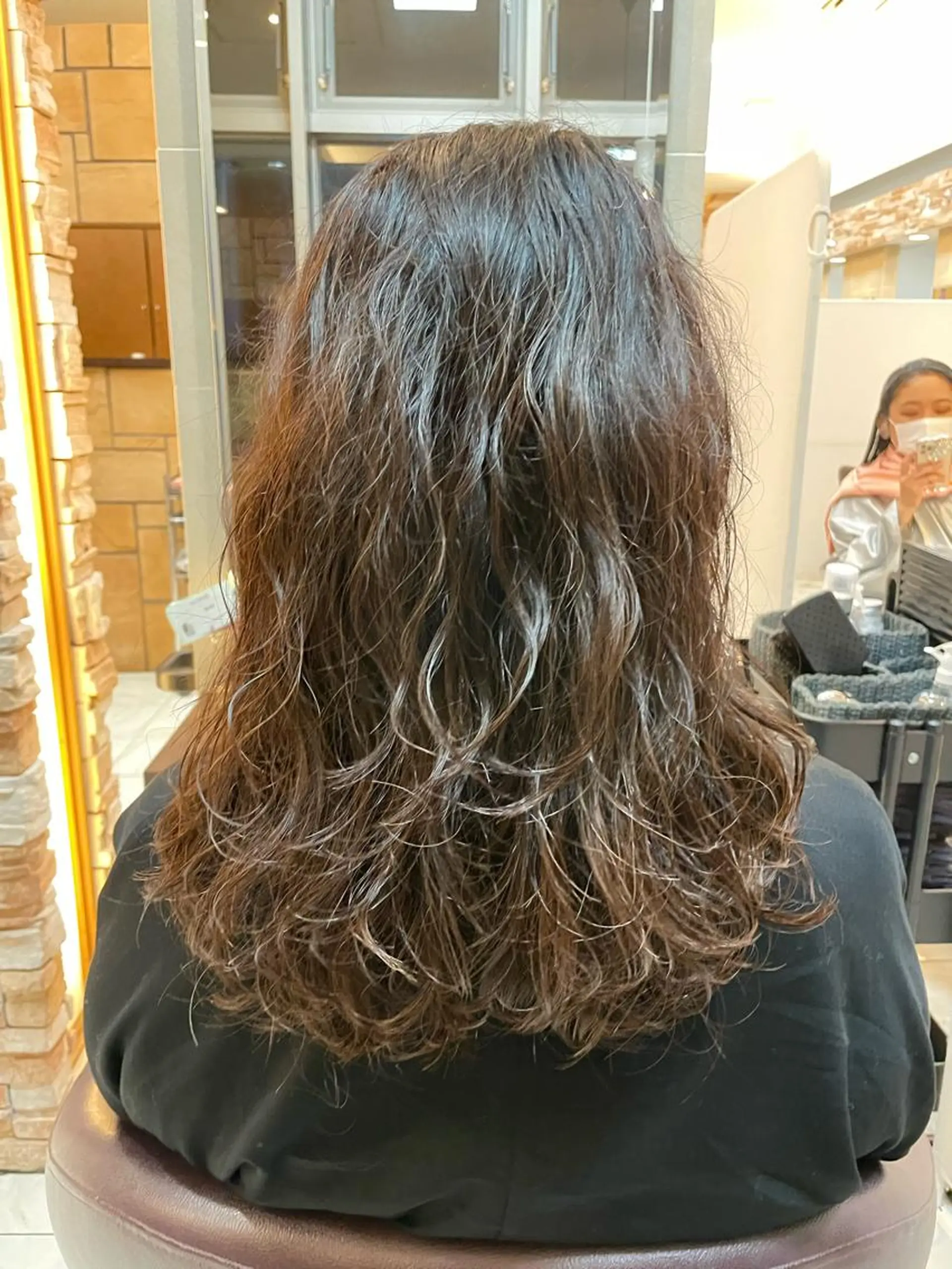 ロング カット パーマ 新籾 尚哉のヘアスタイル