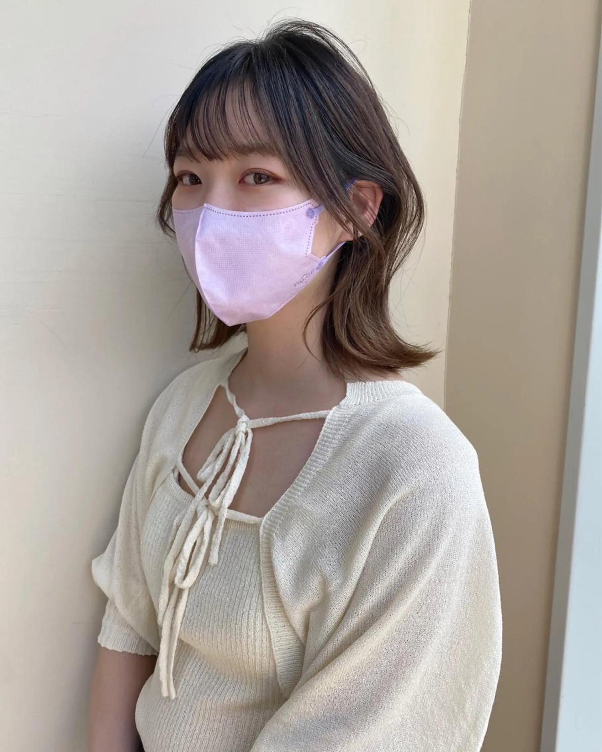 ミディアム カラー ボブ くびれヘア レイヤー/顔周り /透明感🩶高橋大のヘアスタイル