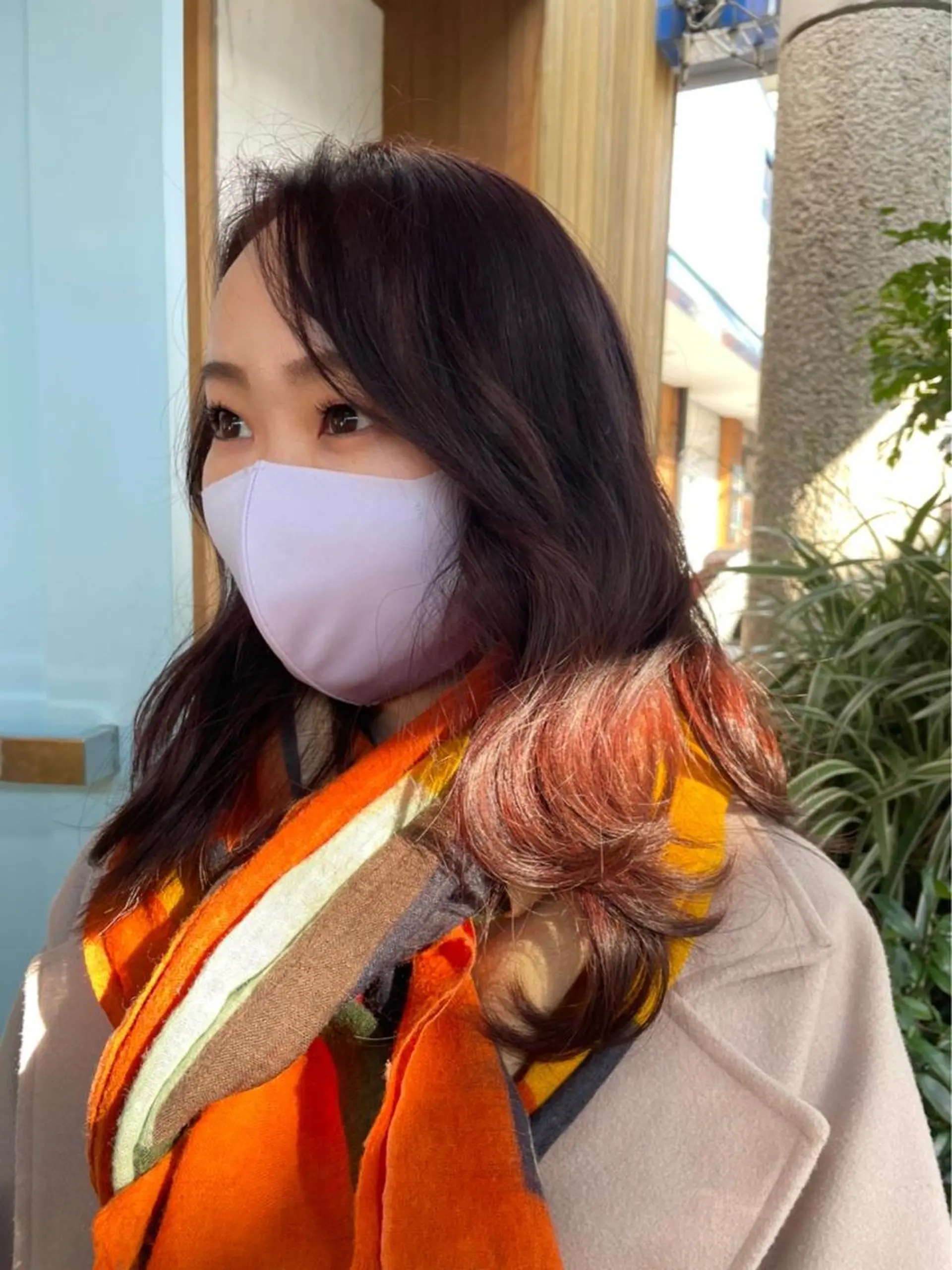 ロング カラー 黒田 凱斗のヘアスタイル