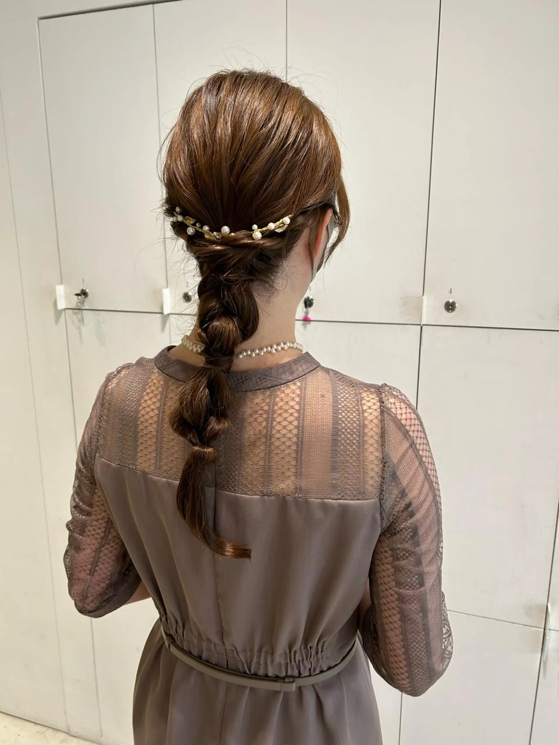 ロング ヘアアレンジ ヘアセット 透明感カラー🫧 nanohaのヘアスタイル