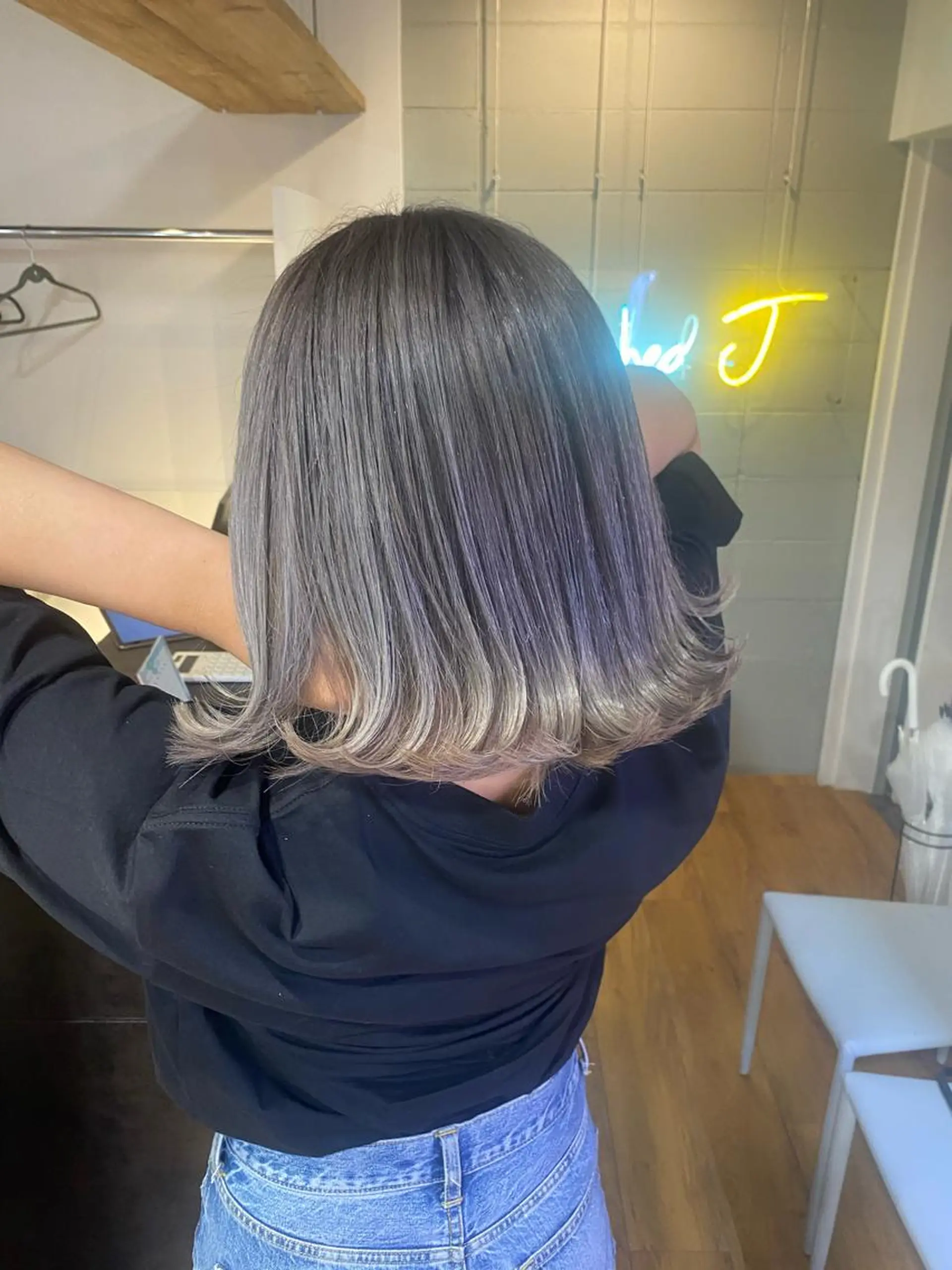 ミディアム カラー ヘアアレンジ 久米 治仁のヘアスタイル