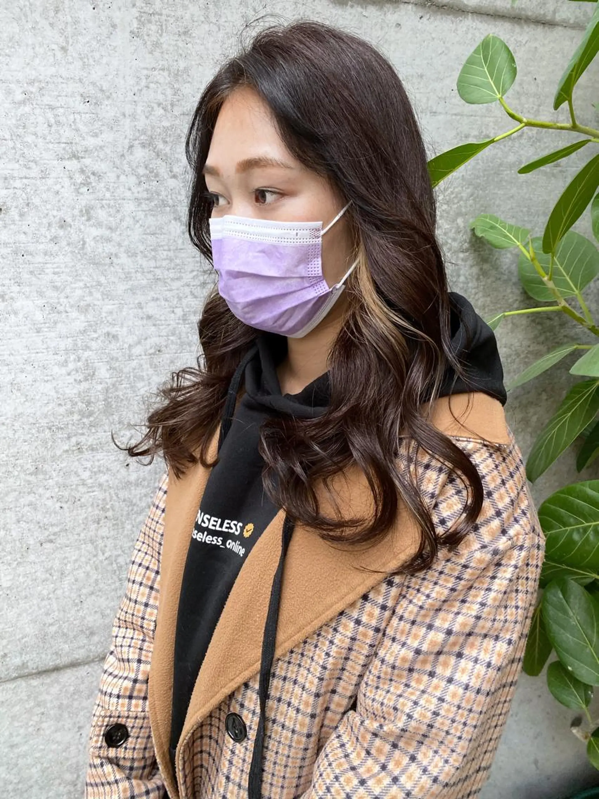 ロング カラー ヨシンモリ 韓国風ヘア clomus所属・YUKA艶髪 🌸寛ぎ部屋のヘアスタイル