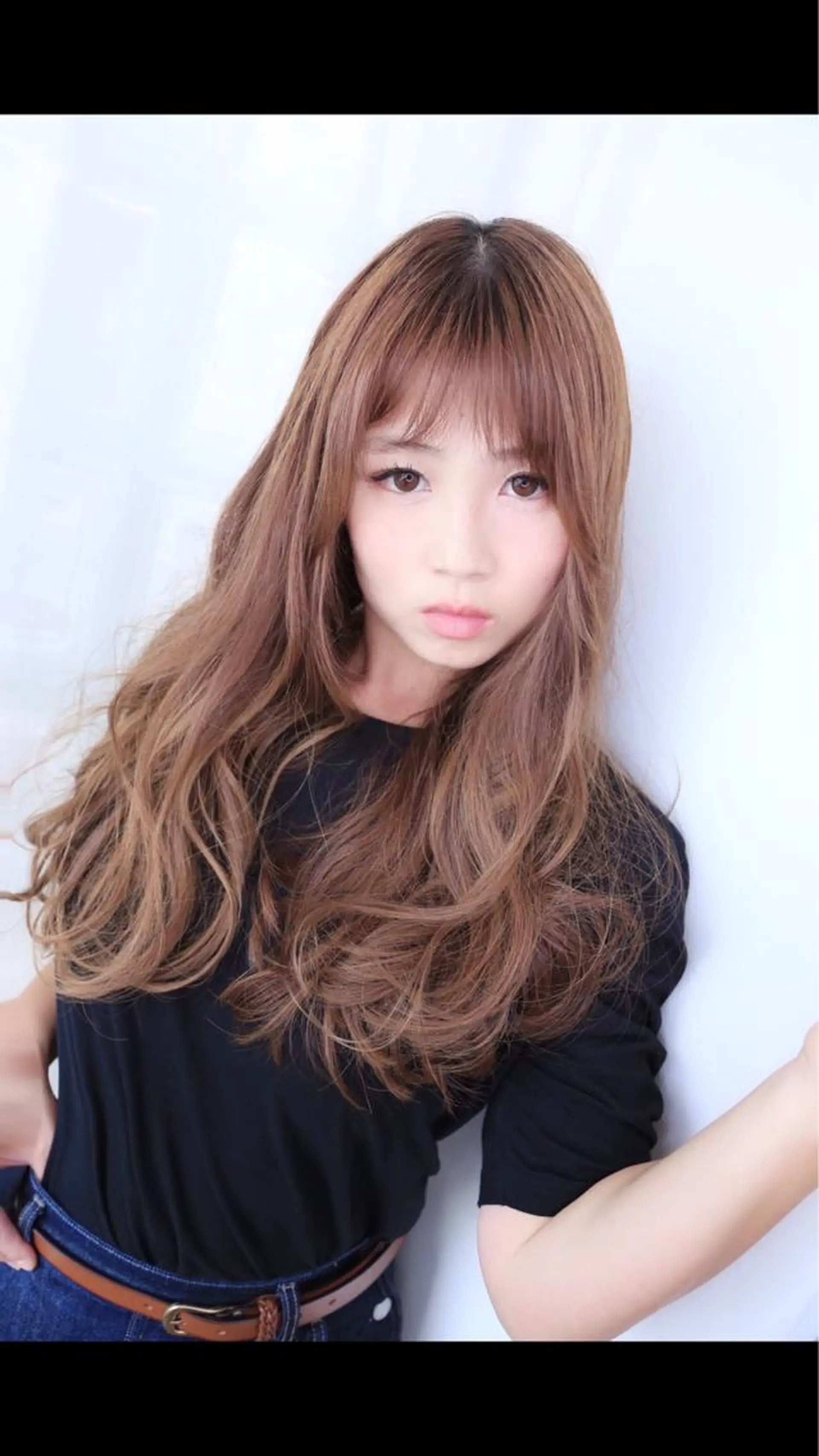 ロング レイヤーカット 森 宇旦のヘアスタイル