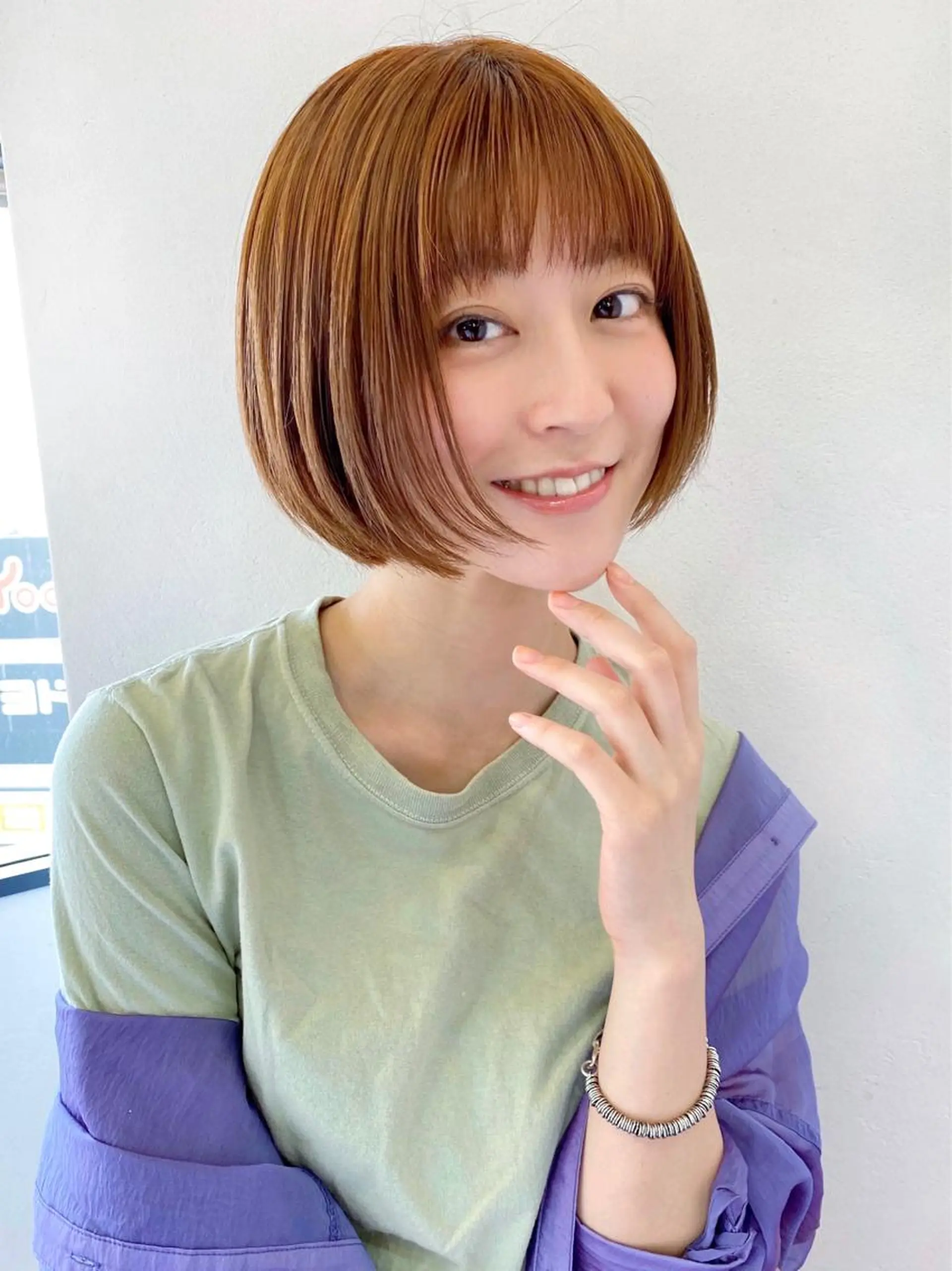 ショート カット ヘアカラー トリートメント ボブ指名No.1🌞 オガタのヘアスタイル