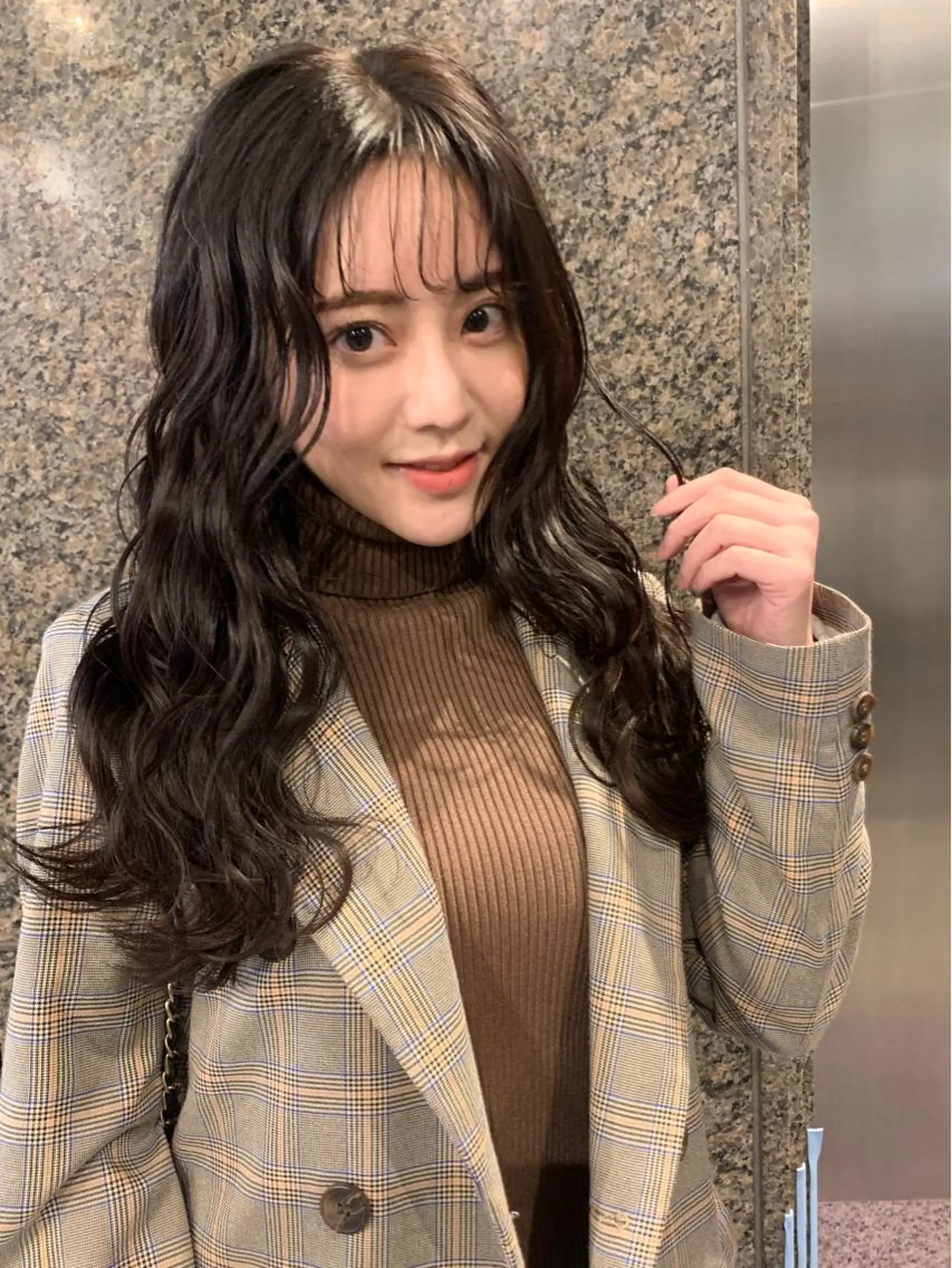 セミロング カラー シースルーバング オルチャンヘア カット ヘアカラー トリートメント ブリーチ＆カラーが 得意☀️望月宣雄☀️のヘアスタイル