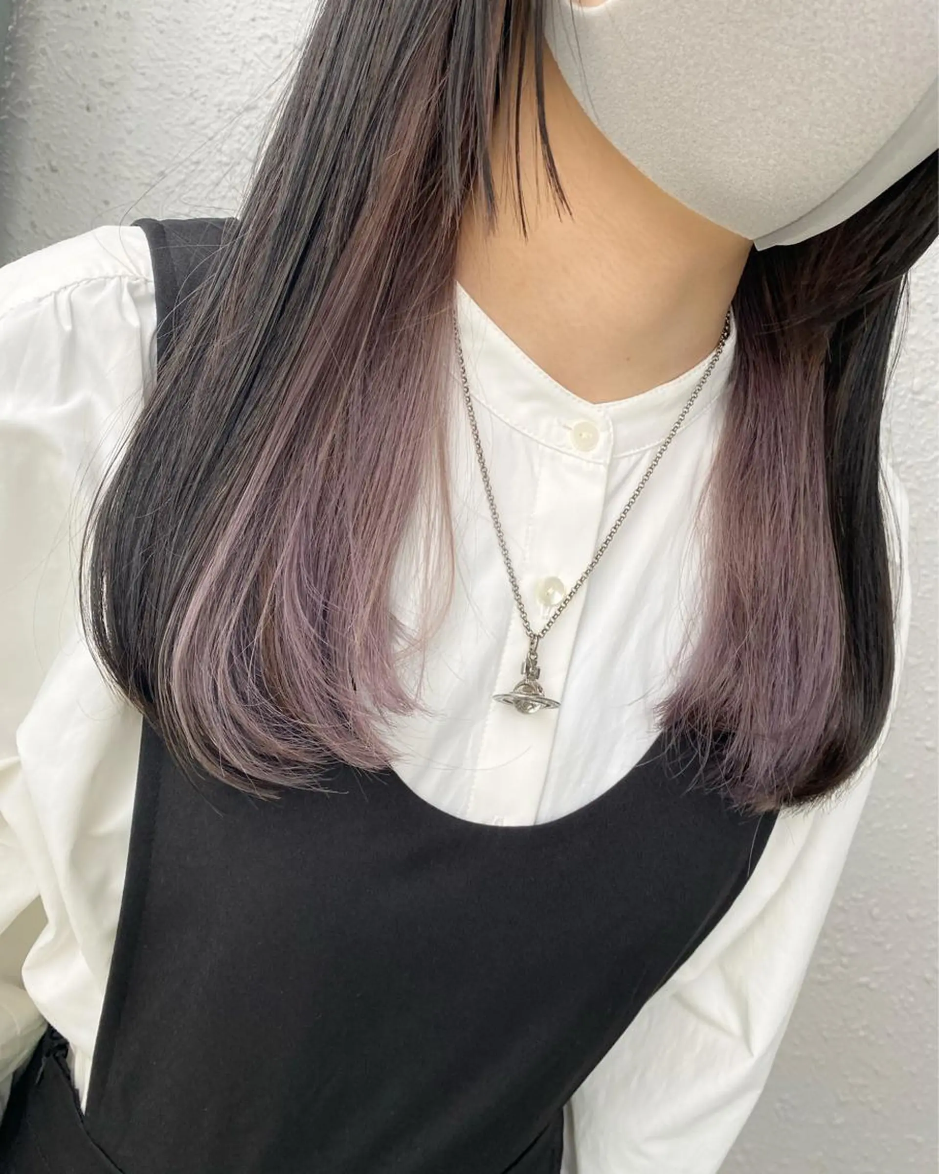 ロング カラー ブリーチ 後藤紗英/髪質改善 /オリーブベージュのヘアスタイル